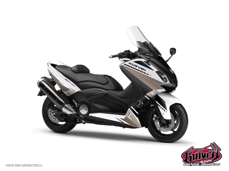 kit graphique maxi-scooter yamaha tmax 530 cooper marron | Yamaha | Kutvek