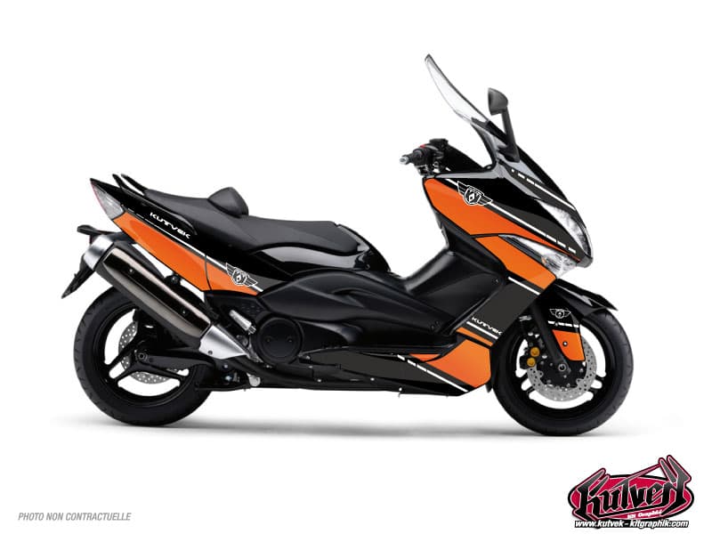 Kit graphique Maxiscooter Cooper Yamaha TMAX 530 Orange | Yamaha | Kutvek