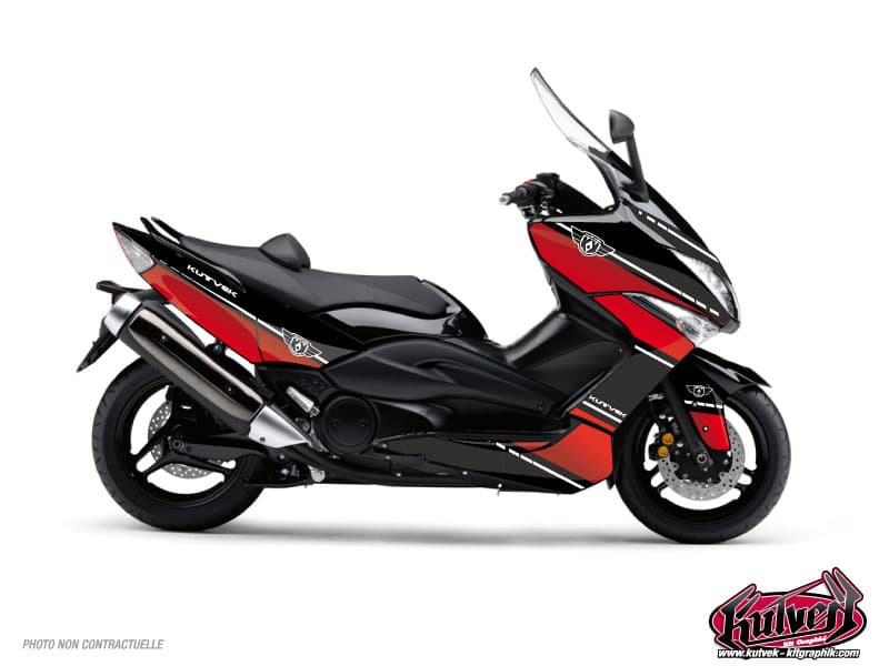 Kit graphique Maxiscooter Cooper Yamaha TMAX 530 Rouge | Yamaha | Kutvek