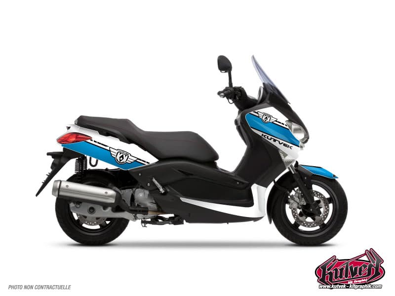 kit decorativo maxiscooter cooper yamaha xmax 125 bianco blu | Yamaha | Kutvek