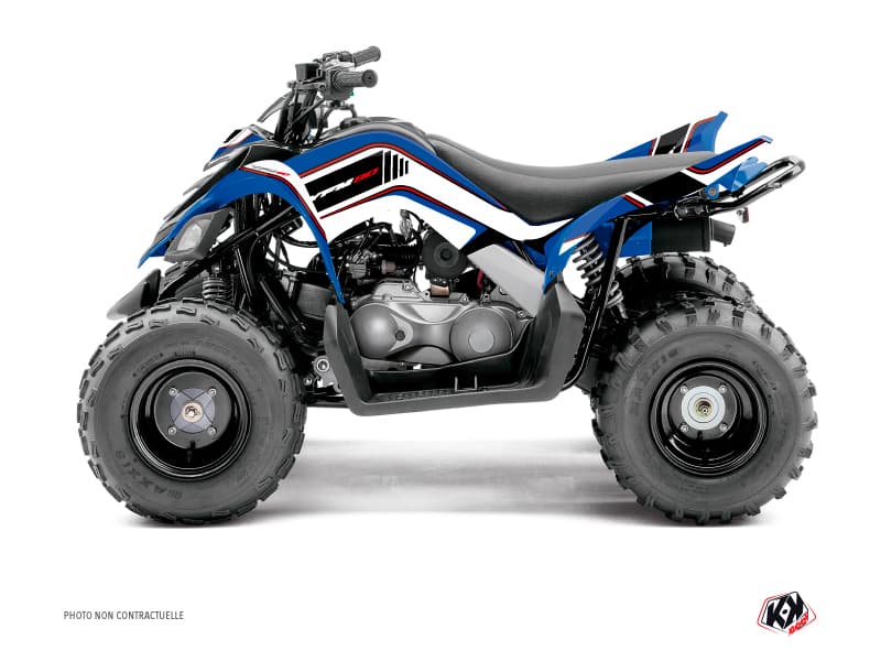 kit graphique quad yamaha raptor 90 corporate bleu