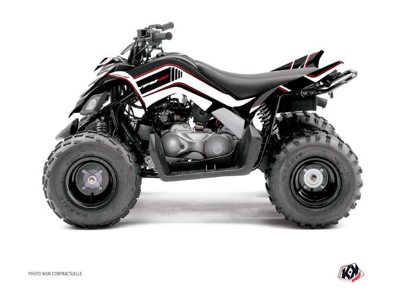 kit graphique quad yamaha raptor 90 corporate noir