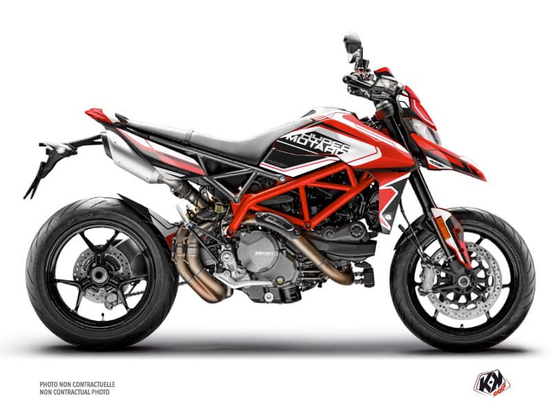 Kit Graphique Moto Corsa Ducati Hypermotard Rouge