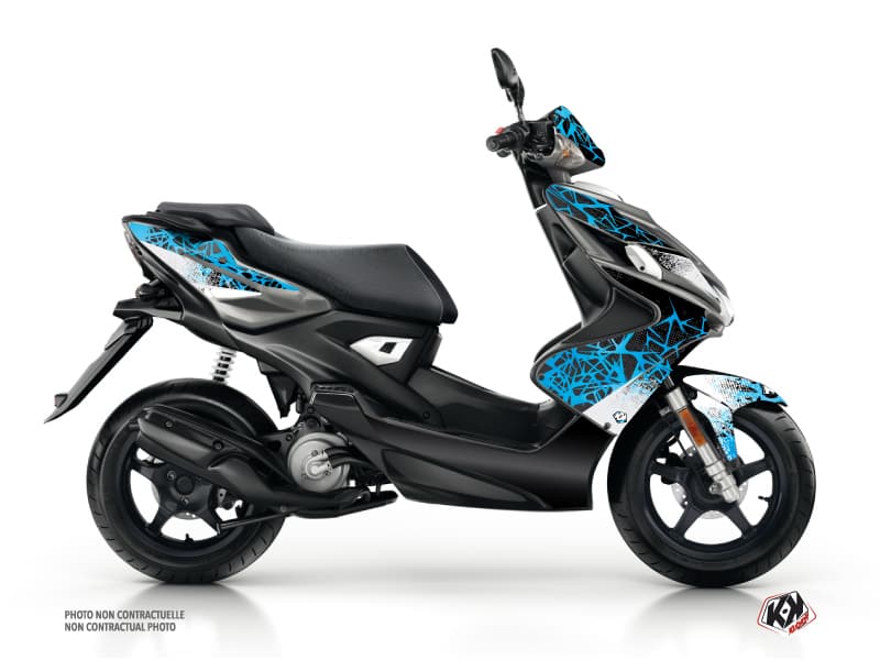 Kit graphique Scooter Cosmic Yamaha Aerox Bleu