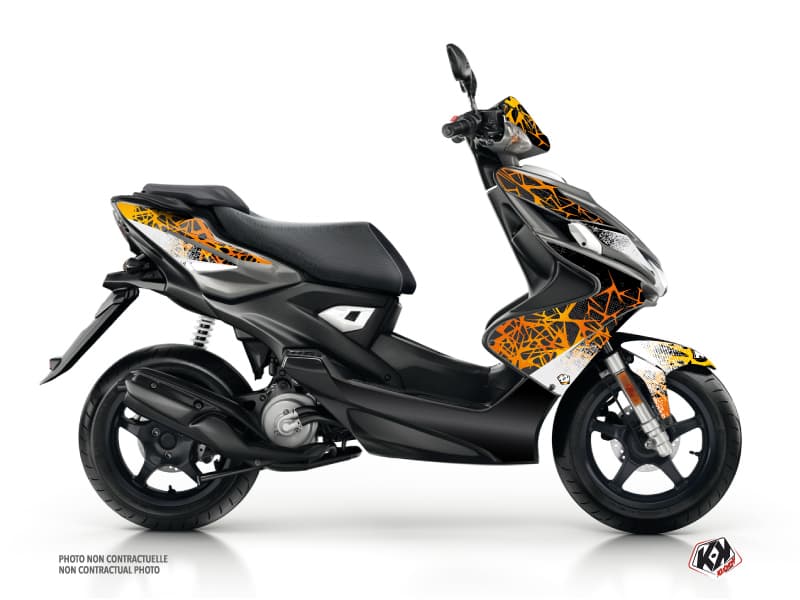 Kit graphique Scooter Cosmic Yamaha Aerox Orange