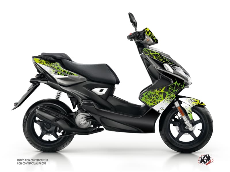 kit graphique scouter yamaha aerox cosmic vert