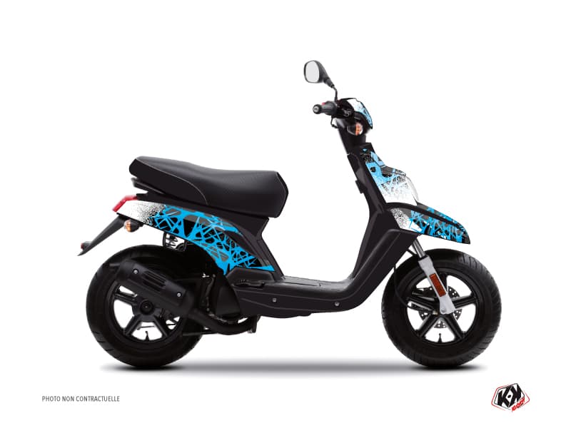 kit graphique scooter cosmic yamaha bws bleu