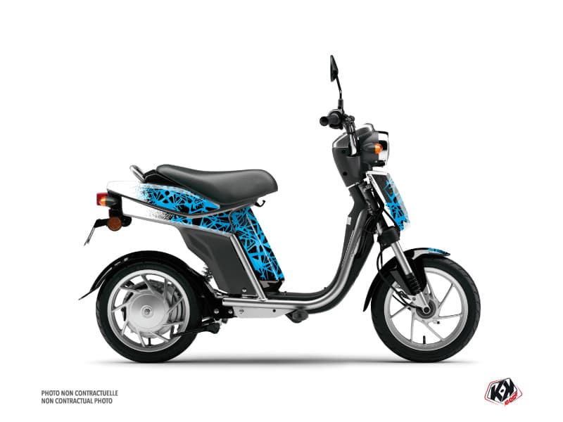MBK Eco-3 Scooter Cosmic Graphic Kit Blue | MBK | Kutvek