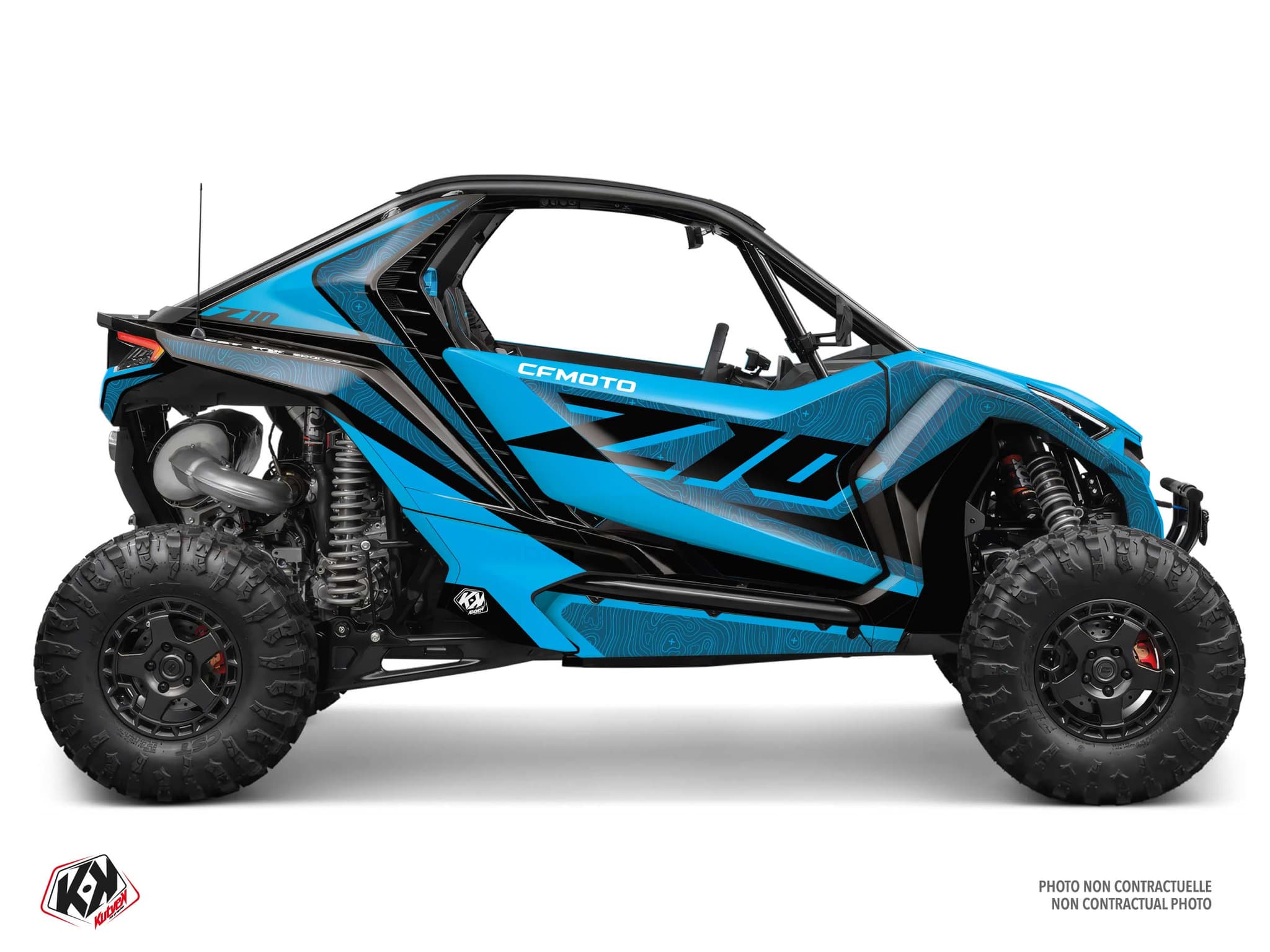 UTV CF MOTO Z FORCE Z10 CREST Blue graphic kit | CF Moto | Kutvek