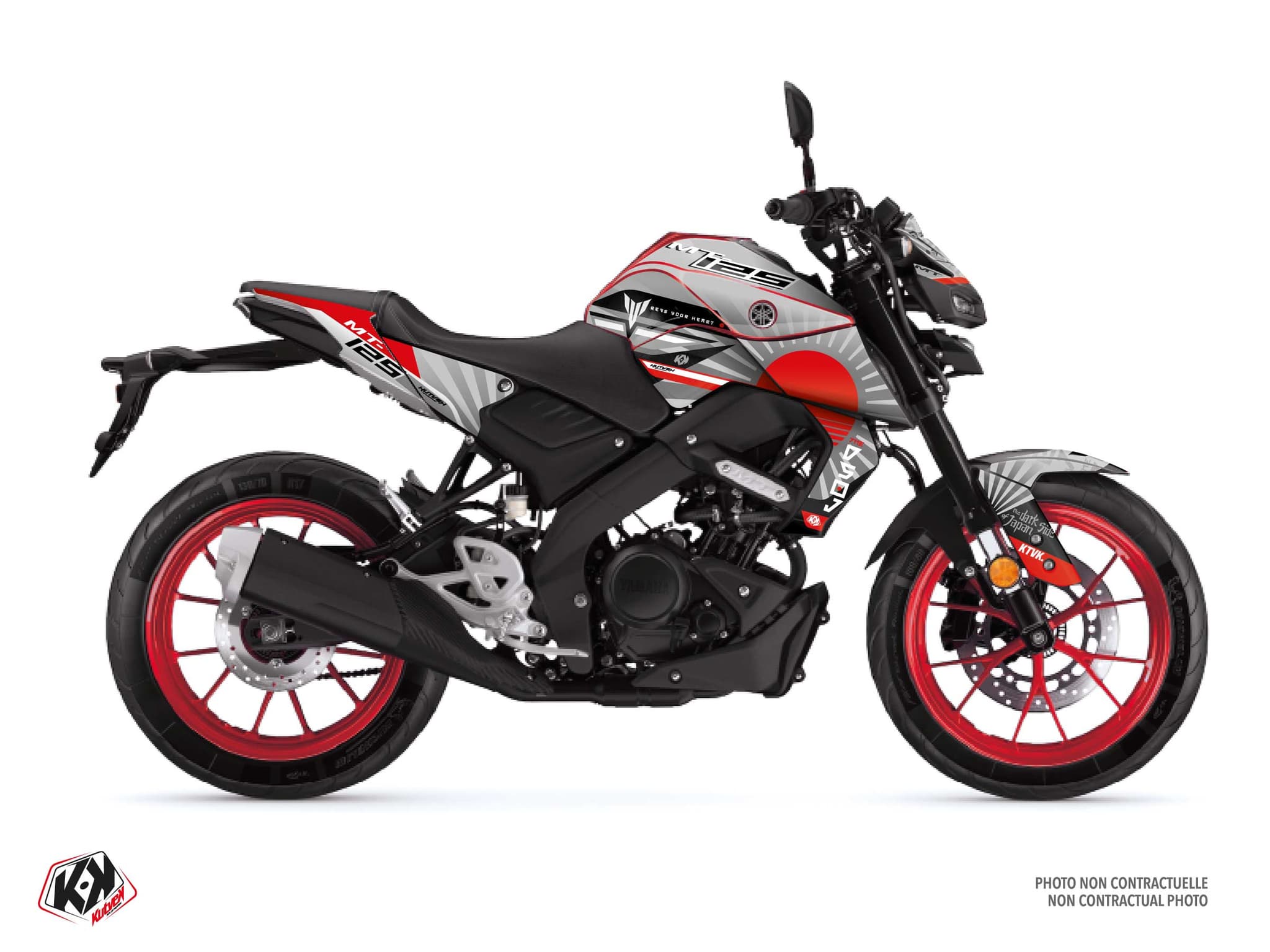 KIT GRAPHIQUE MOTO DARKSIDE YAMAHA MT 125 ROUGE
