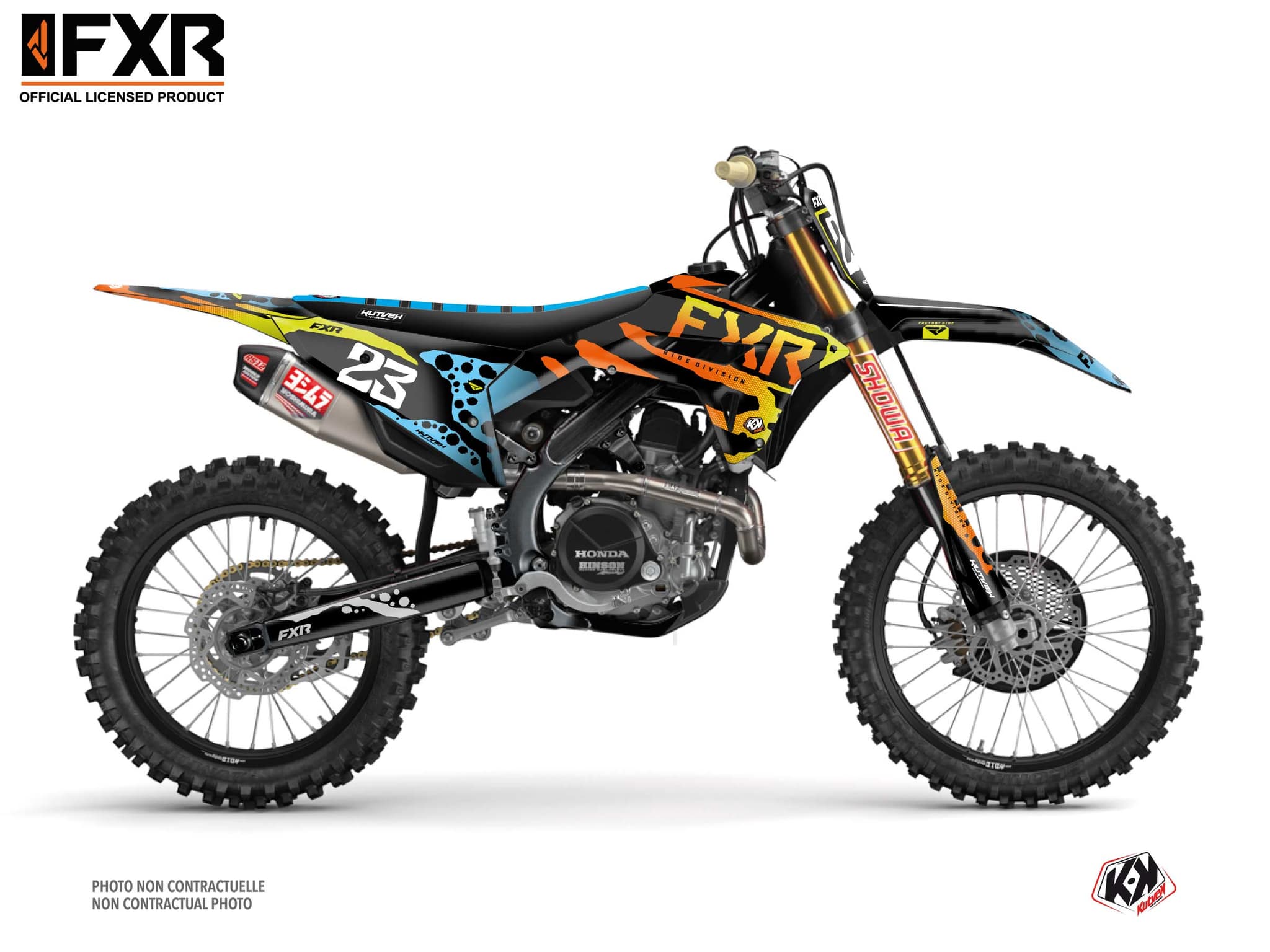 kit graphique motocross honda crf 250 r fxr dart frog