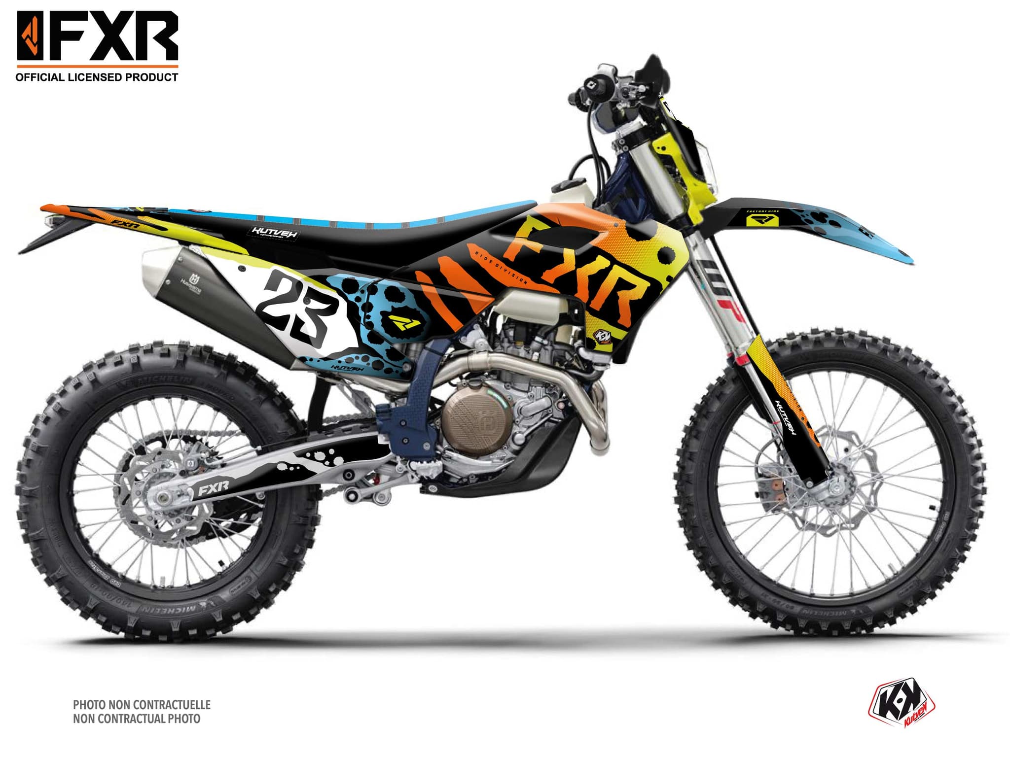kit graphique motocross husqvarna te 300 fxr dart frog