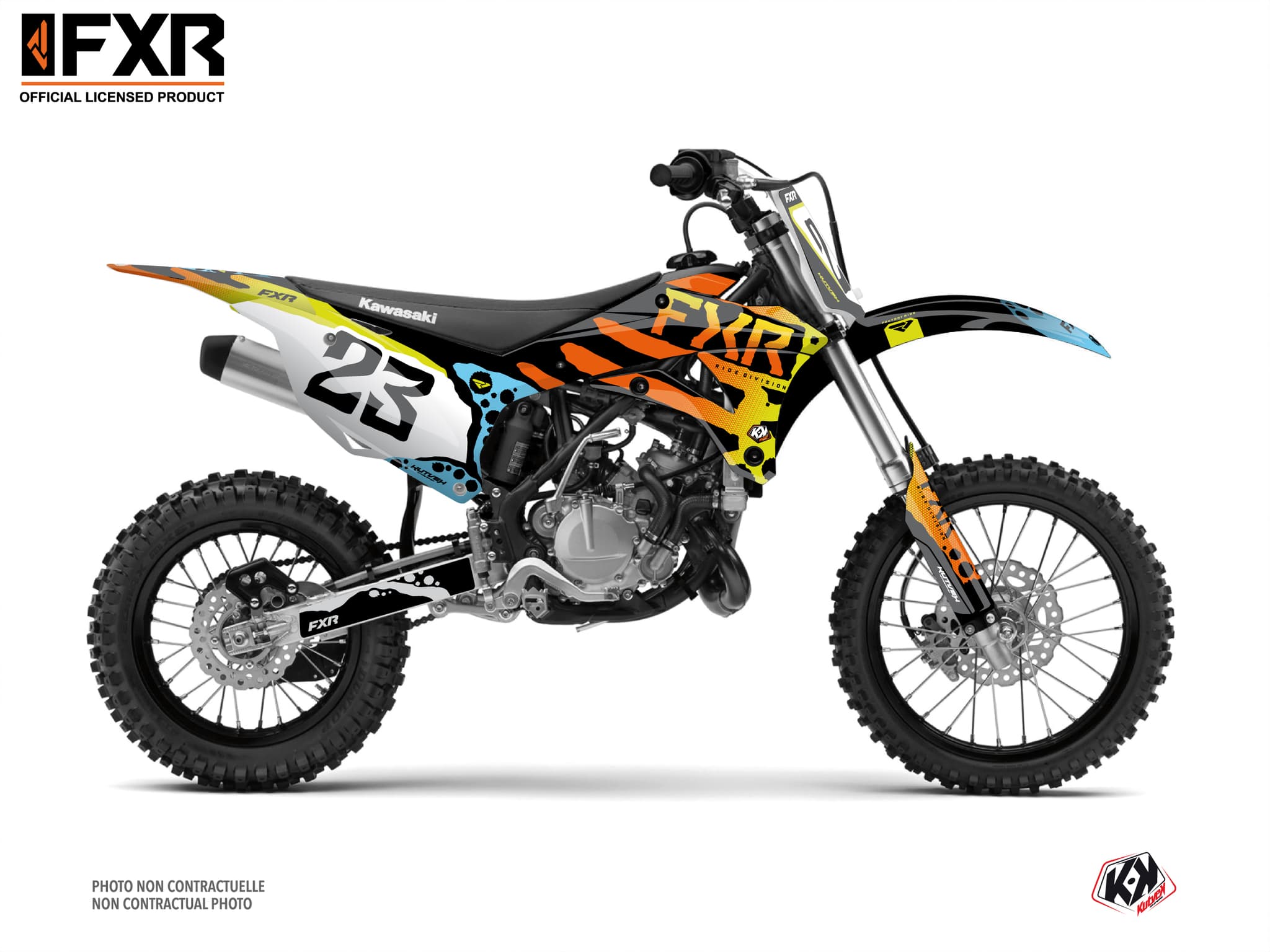 dirt bike kawasaki klx 110 fxr dart frog graphic kit