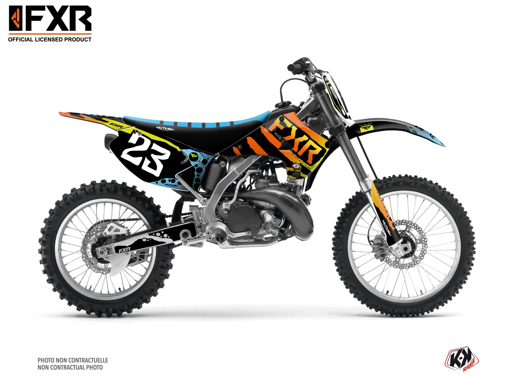 kit graphique motocross kawasaki kx 125 fxr dart frog | Kawasaki | Kutvek