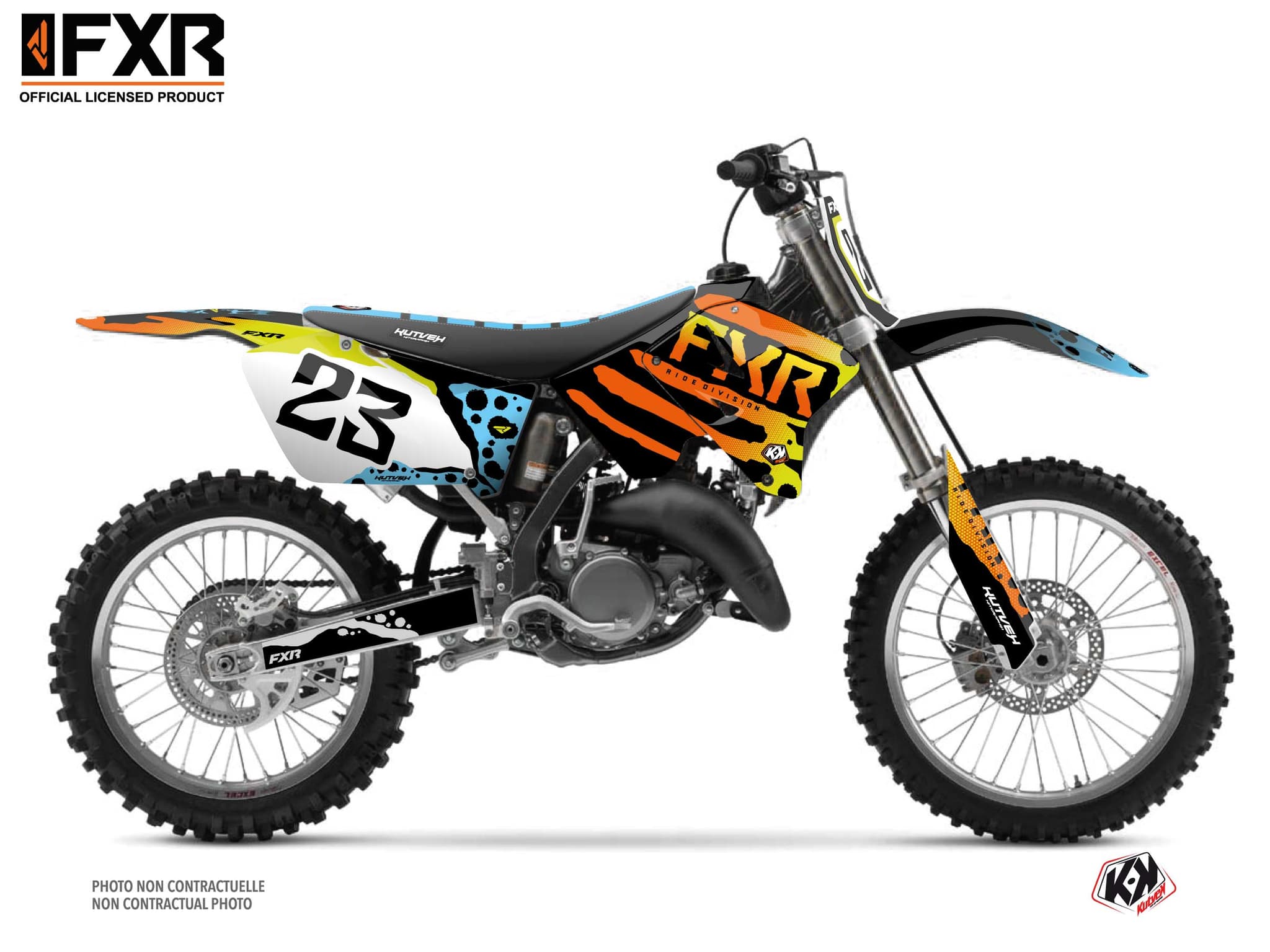 kit graphique motocross suzuki rm 250 fxr dart frog