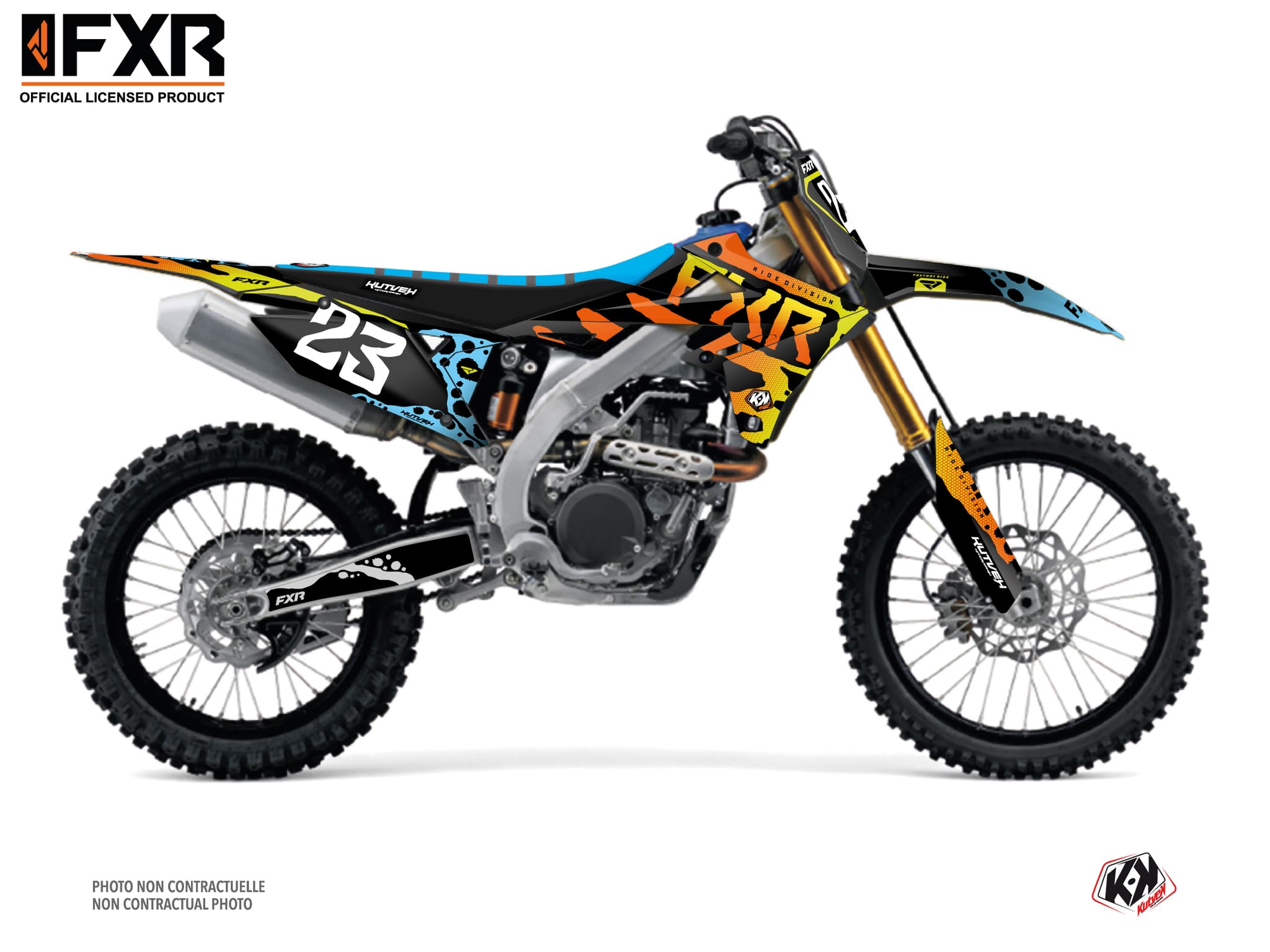 kit graphique motocross suzuki rm-z 250 fxr dart frog
