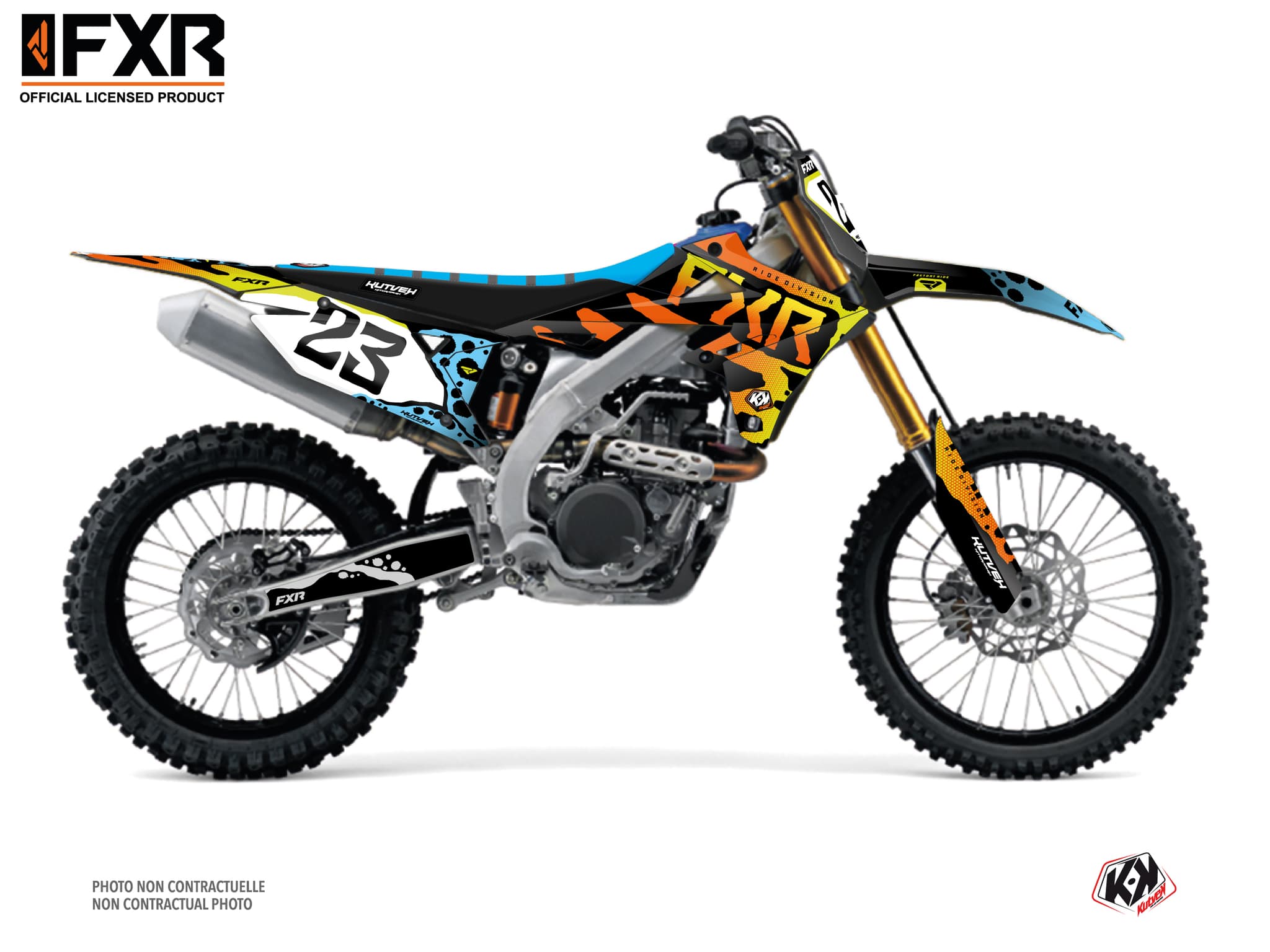 kit graphique motocross suzuki rm-z 450 fxr dart frog