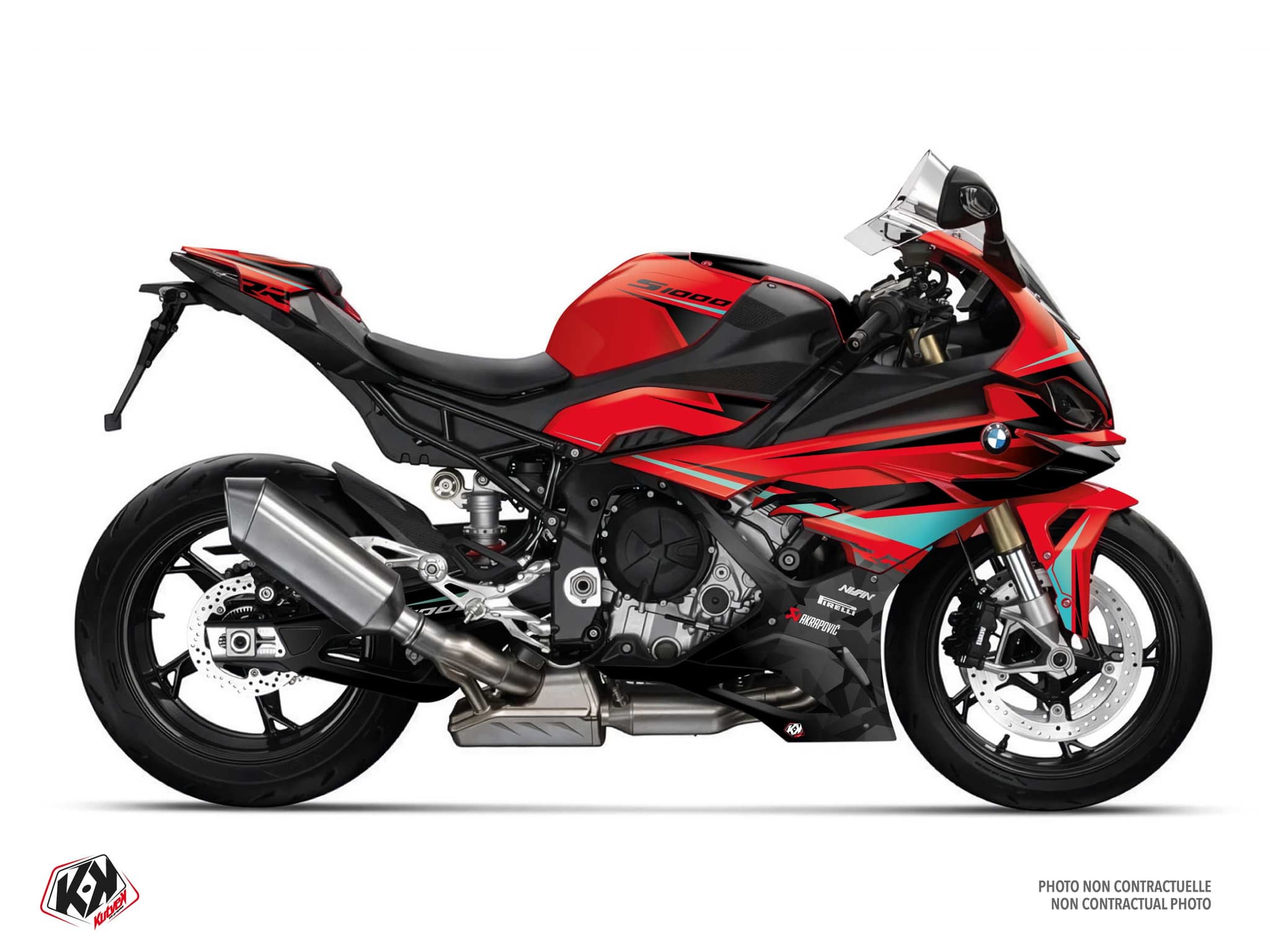 Kit graphique Moto BMW S 1000 RR DART Rouge