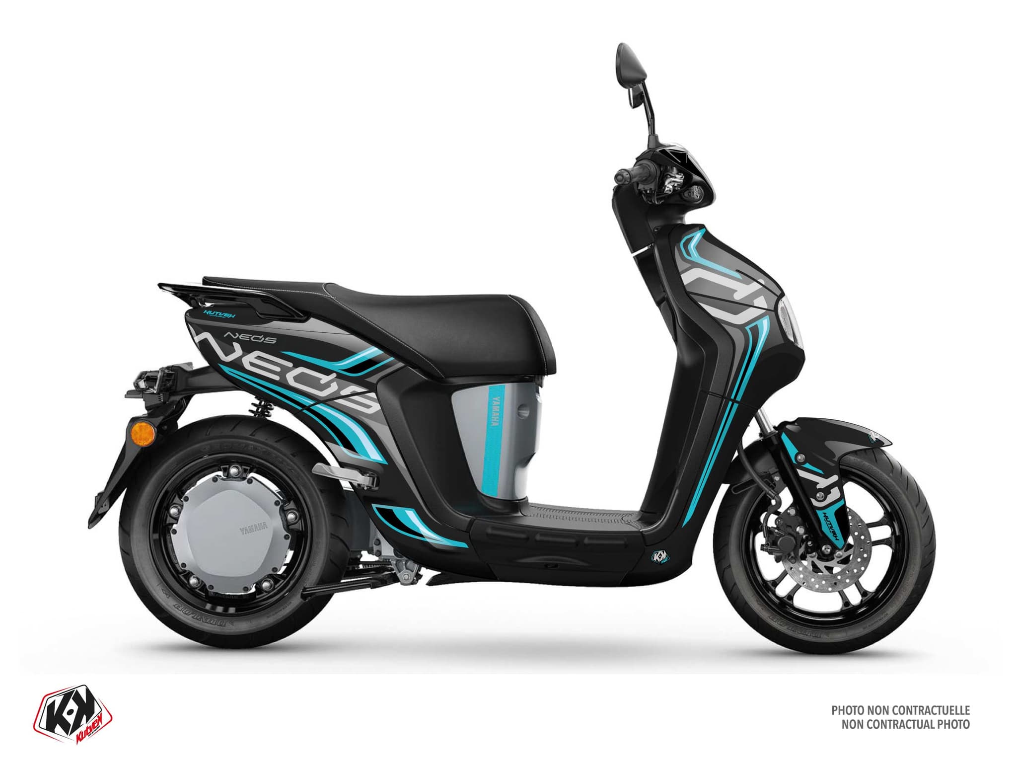 Kit graphique Scooter YAMAHA NEOS ELECTRIQUE DASH Noir