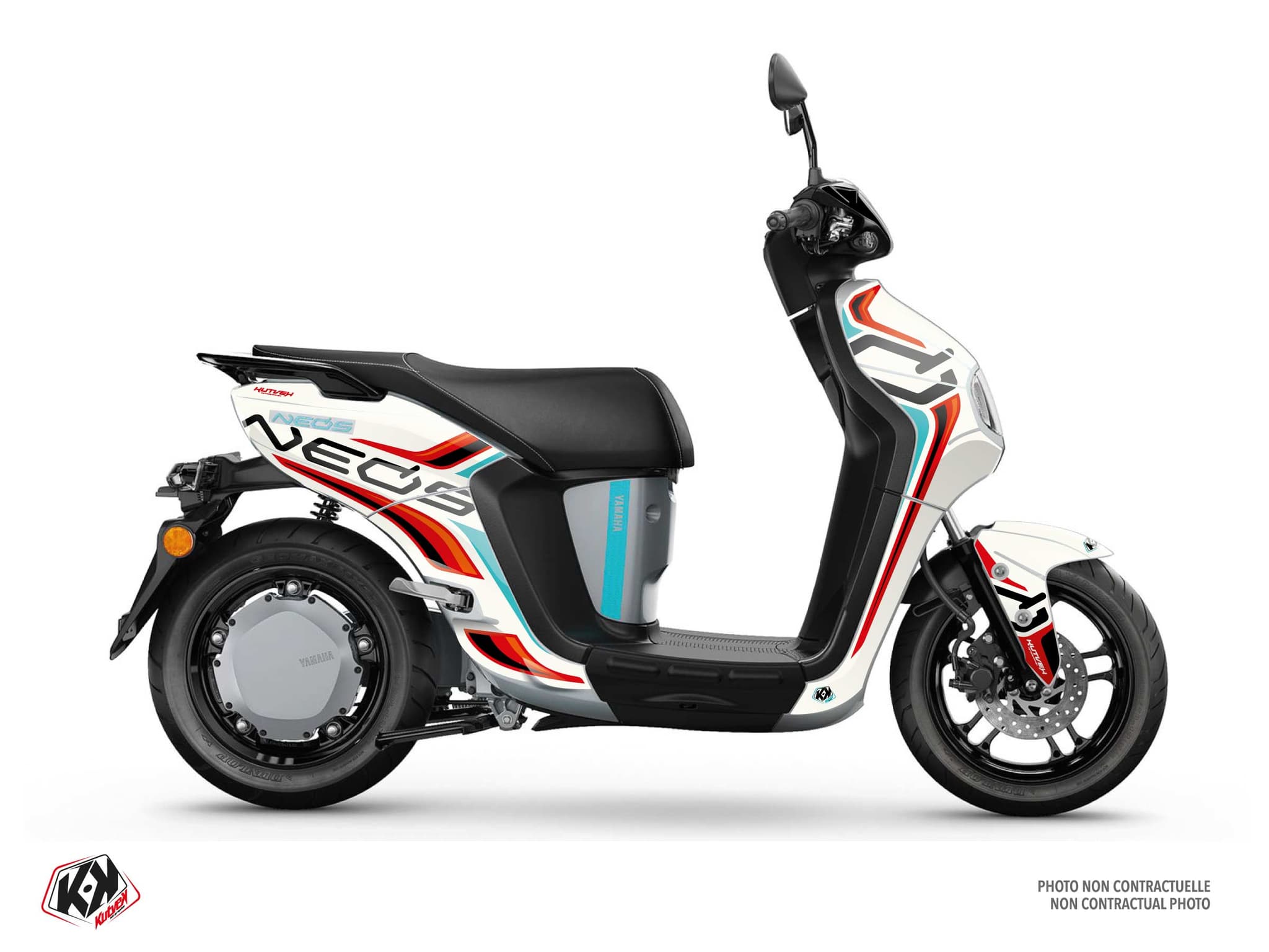Kit graphique Scooter YAMAHA NEOS ELECTRIQUE DASH Rouge