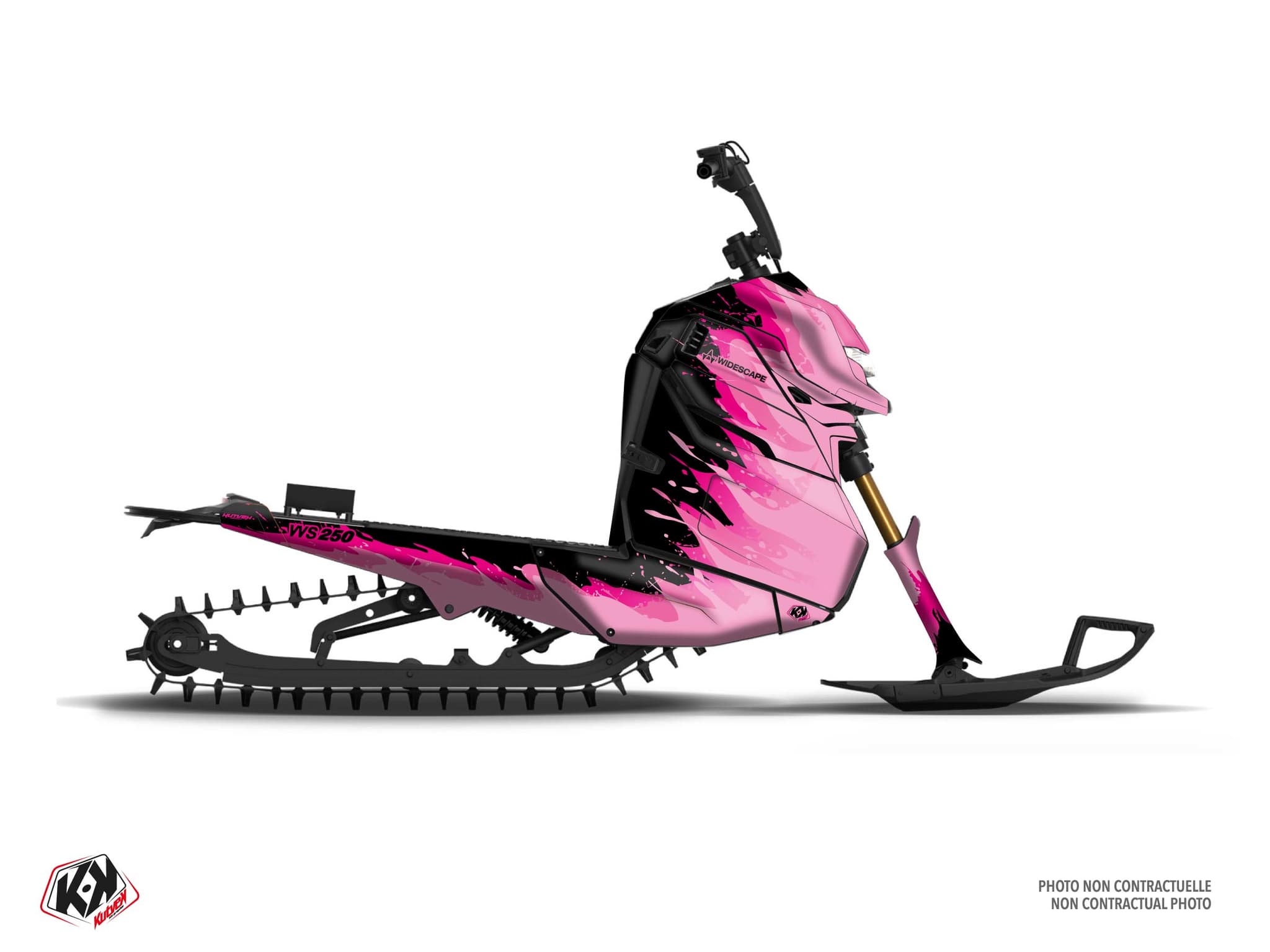 Graphic Kit Snowmobile Widescape WS 250 Deep Pink