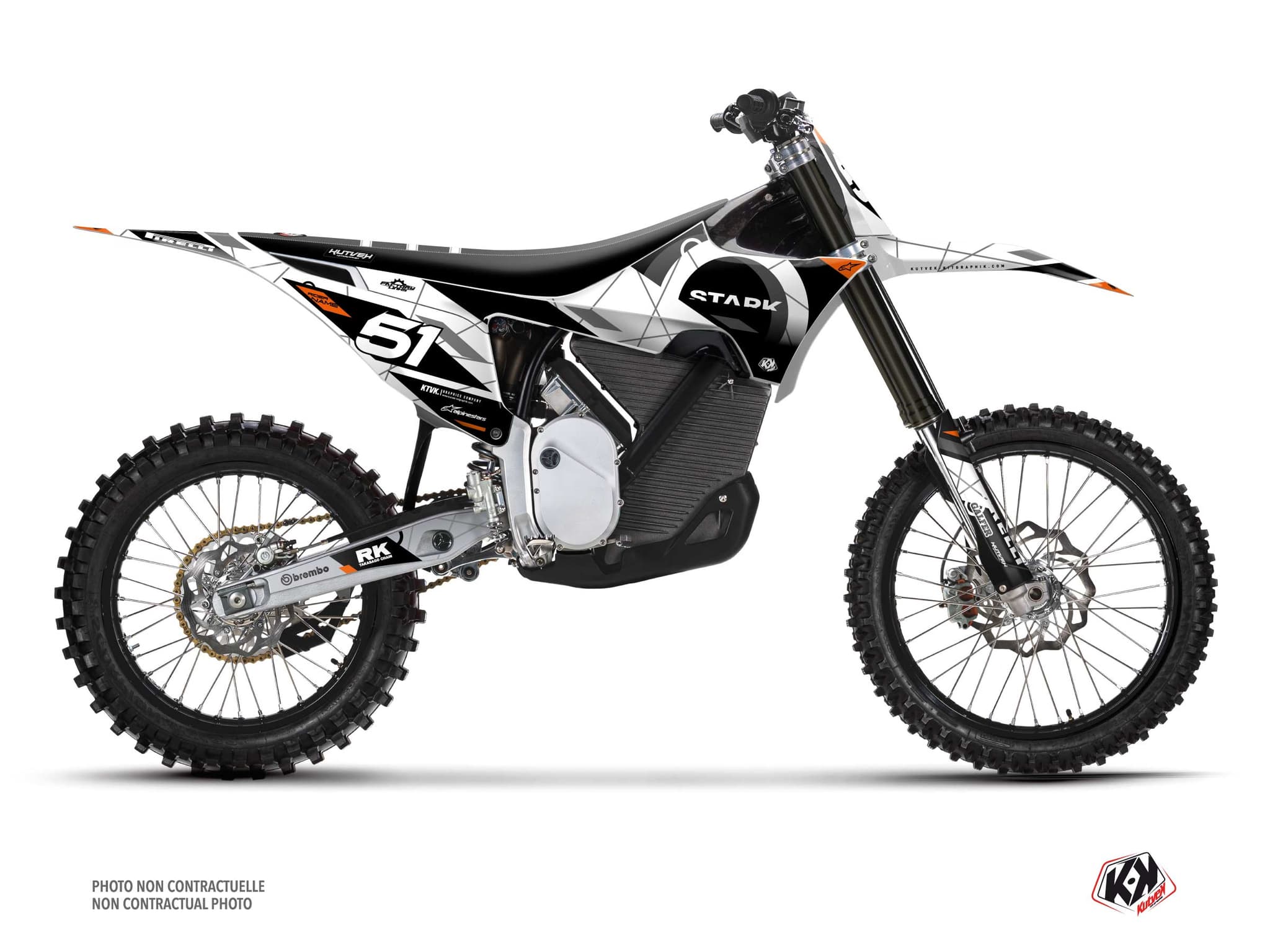 kit de decoración motocross stark future varg dekline blanco | Stark Future | Kutvek