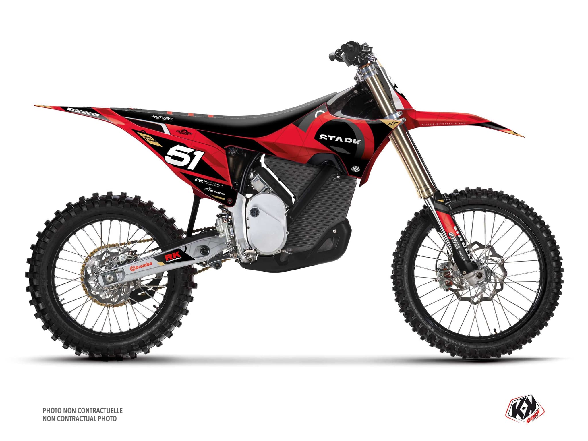 kit graphique motocross stark future varg dekline rouge | Stark Future | Kutvek