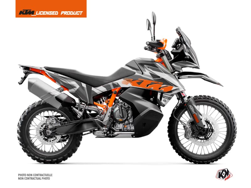 Kit Graphique Moto Delta KTM 890 Adventure R Gris Orange