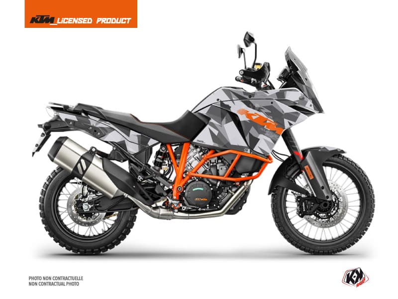 Kit graphique Moto Delta KTM 1190 Adventure R Gris Orange