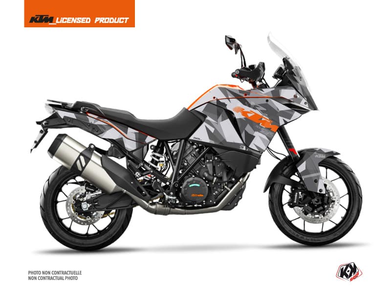 kit graphique moto ktm adventure 1190 delta gris-orange