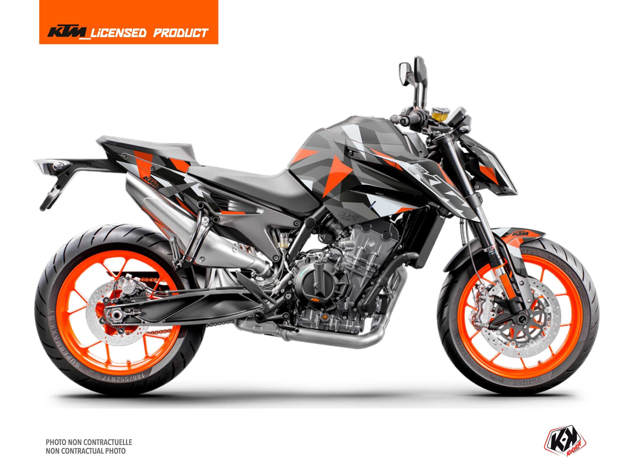 Kit graphique Moto Delta V2 KTM Duke 790 Orange | KTM DUKE | Kutvek