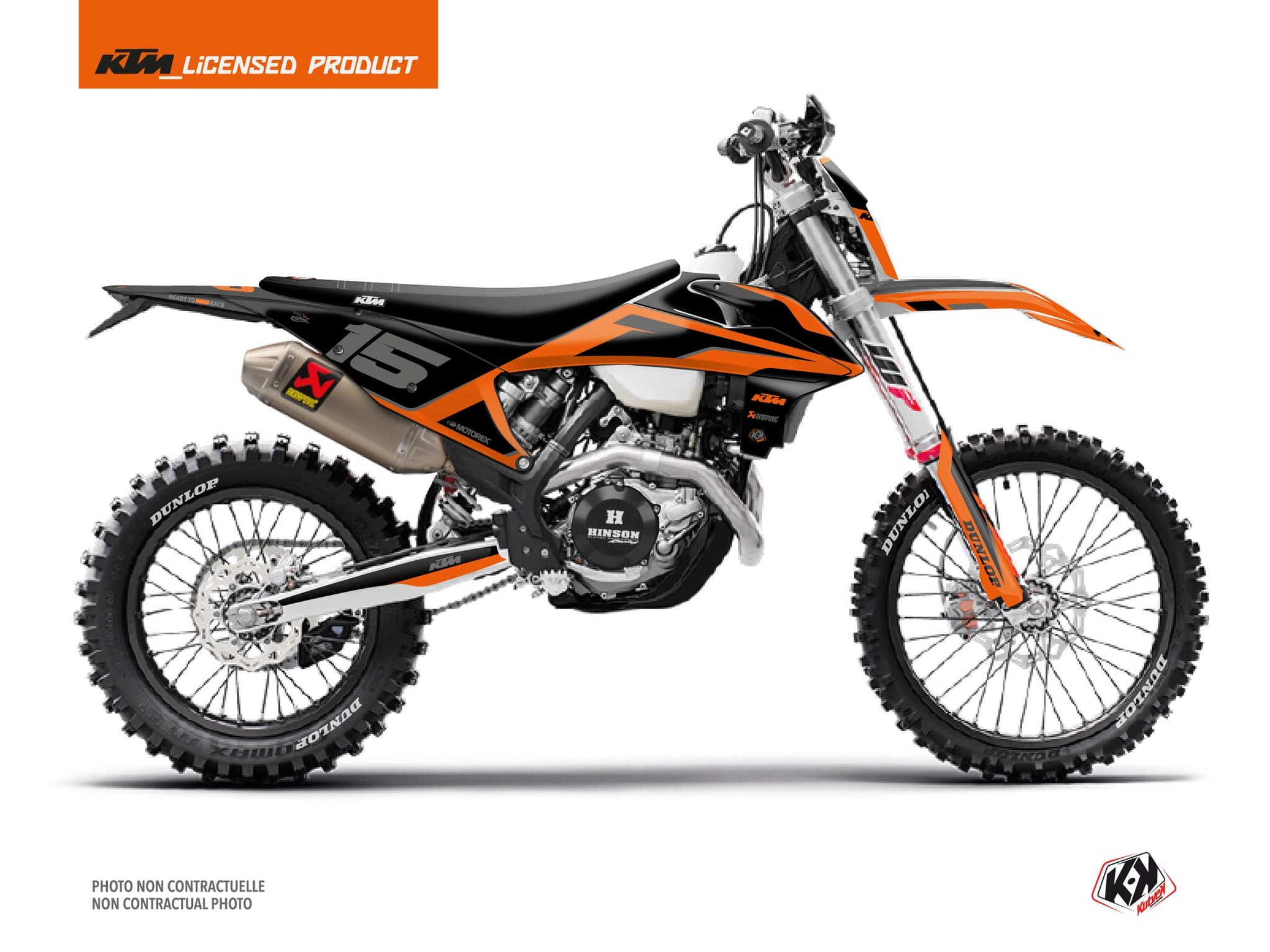 kit graphique motocross ktm exc excf dna orange | KTM | Kutvek