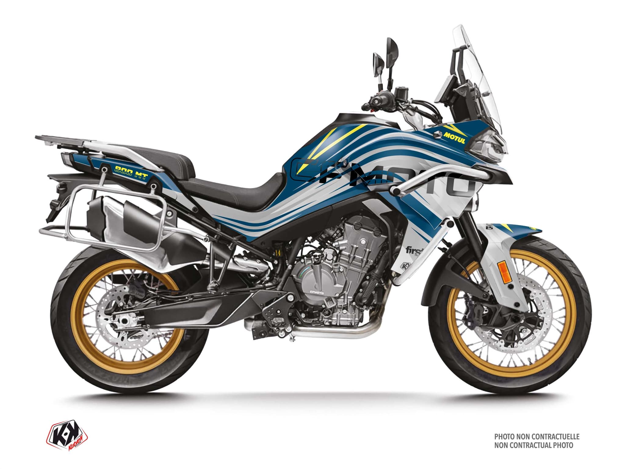 kit graphique moto cf moto mt 800 drift bleu
