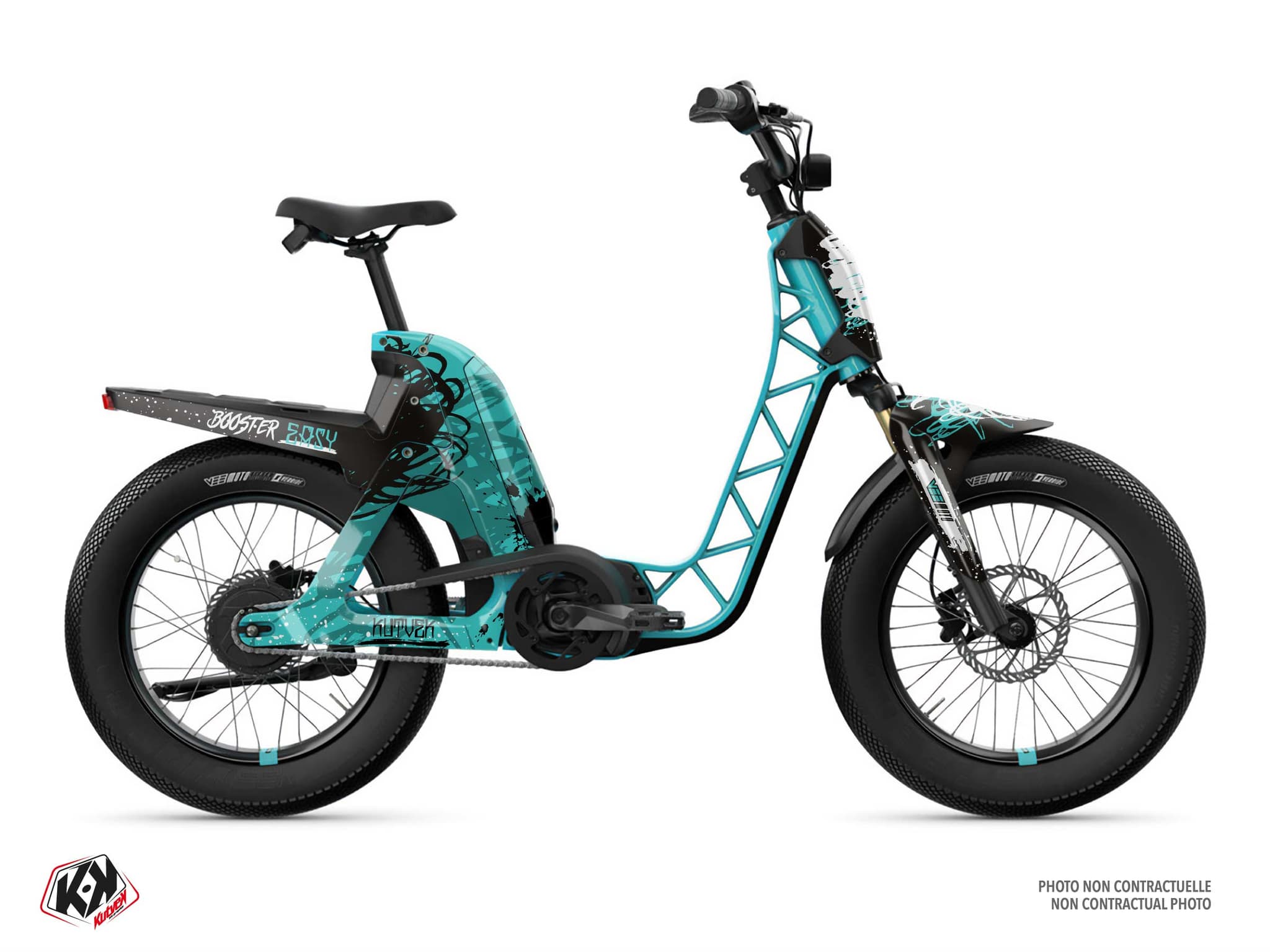 kit graphique drip cyan scooter yamaha booster easy