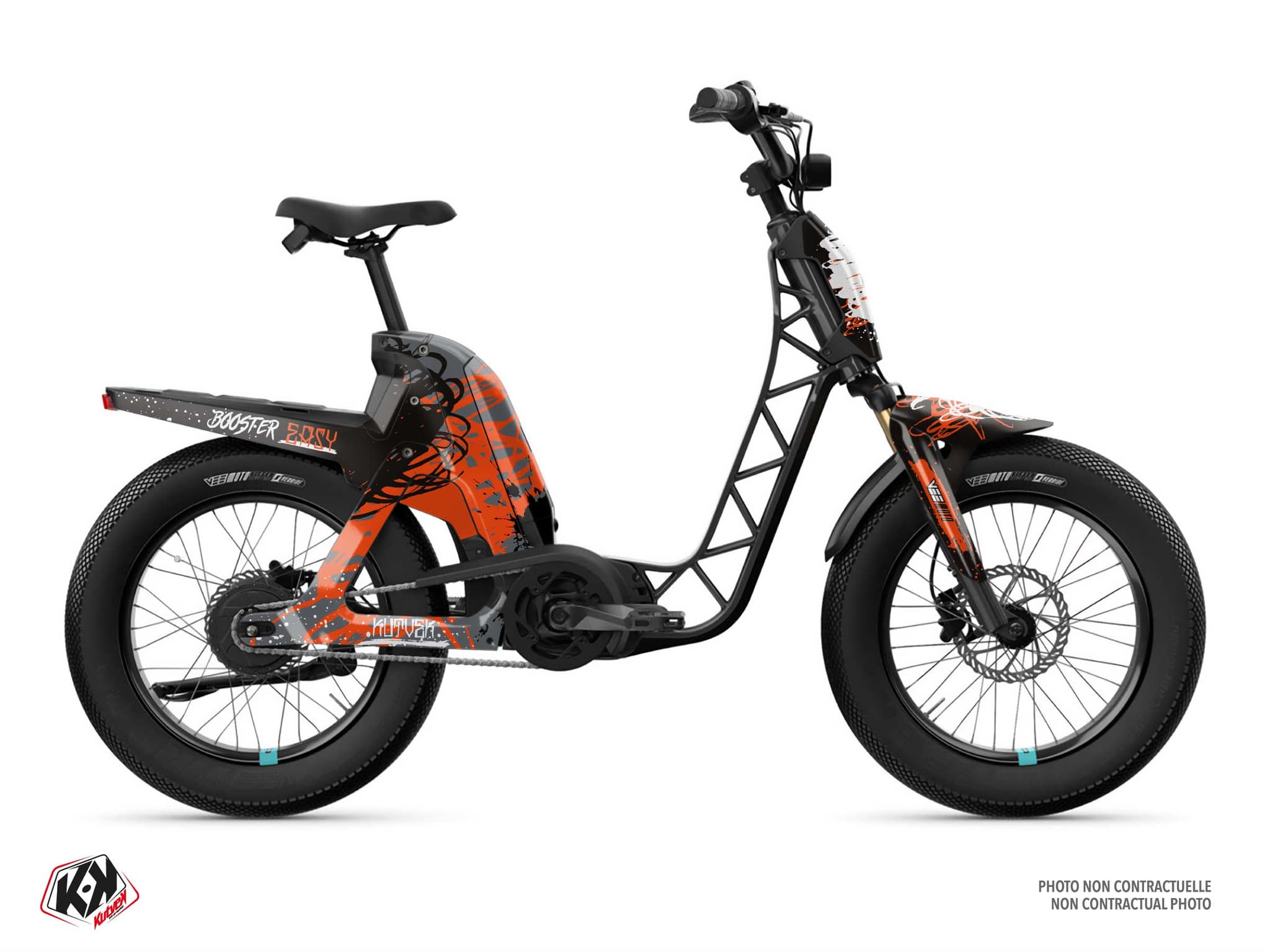 deko-set scooter yamaha booster easy drip grau-orange | Yamaha | Kutvek
