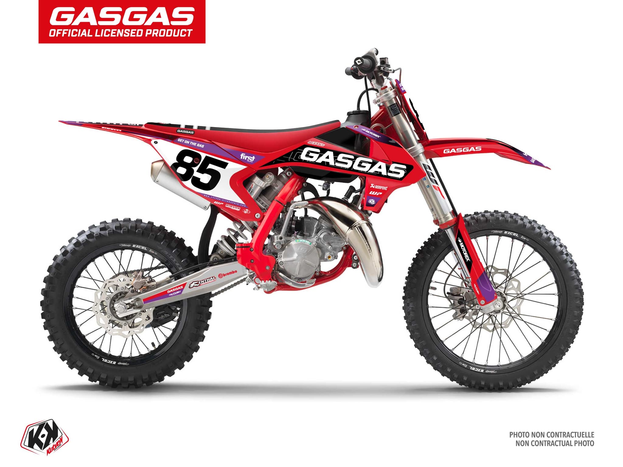 deko-set moto-cross gasgas mc 85 drop rot