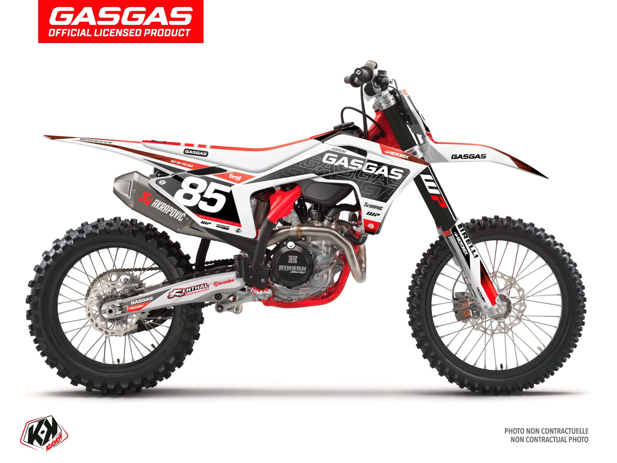 Graphic Kit Dirt Bike Gasgas MC 250 F Drop White | GASGAS | Kutvek
