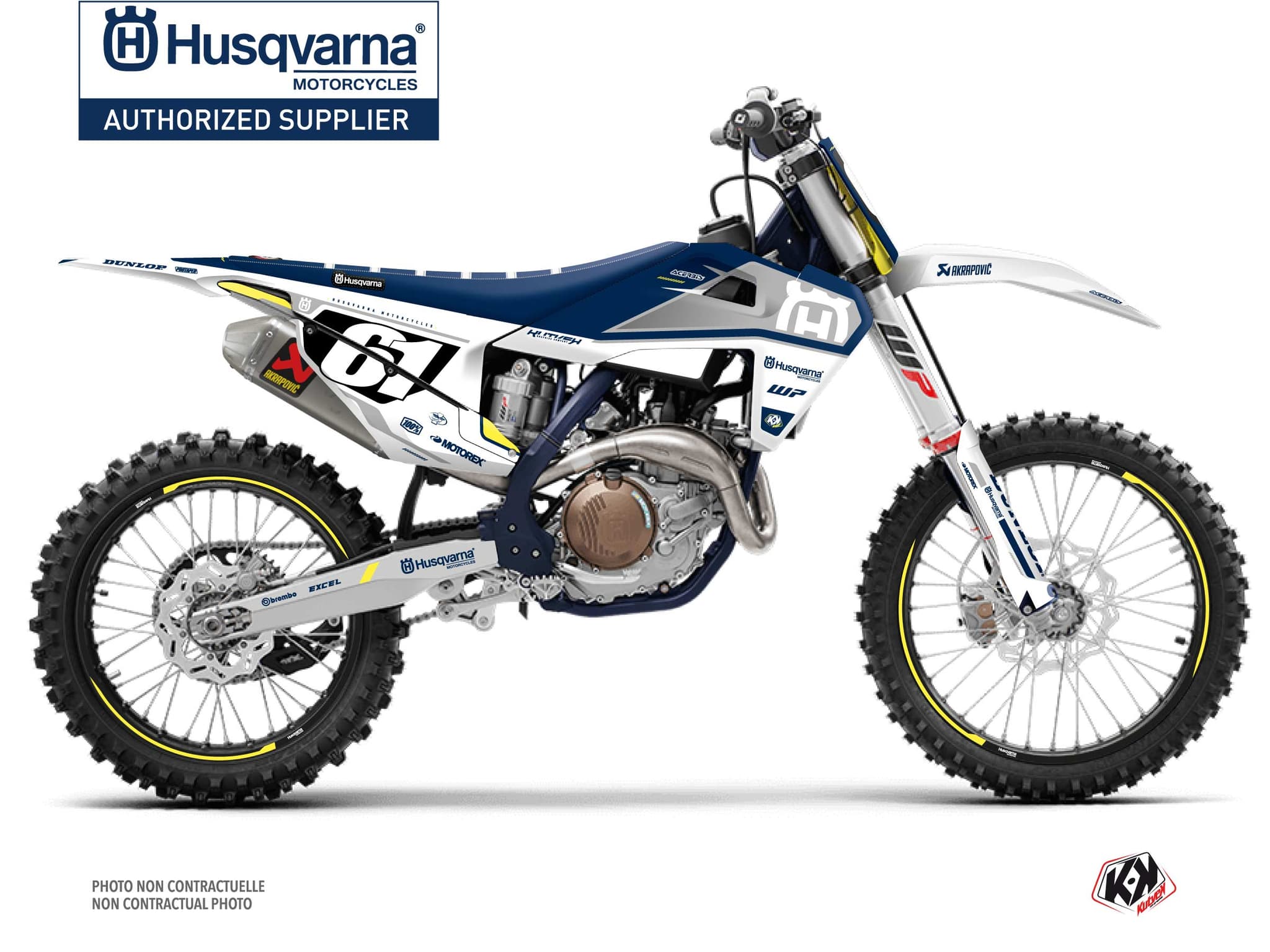 Graphic Kit Dirt Bike D-SKT Husqvarna FC 250 Blue