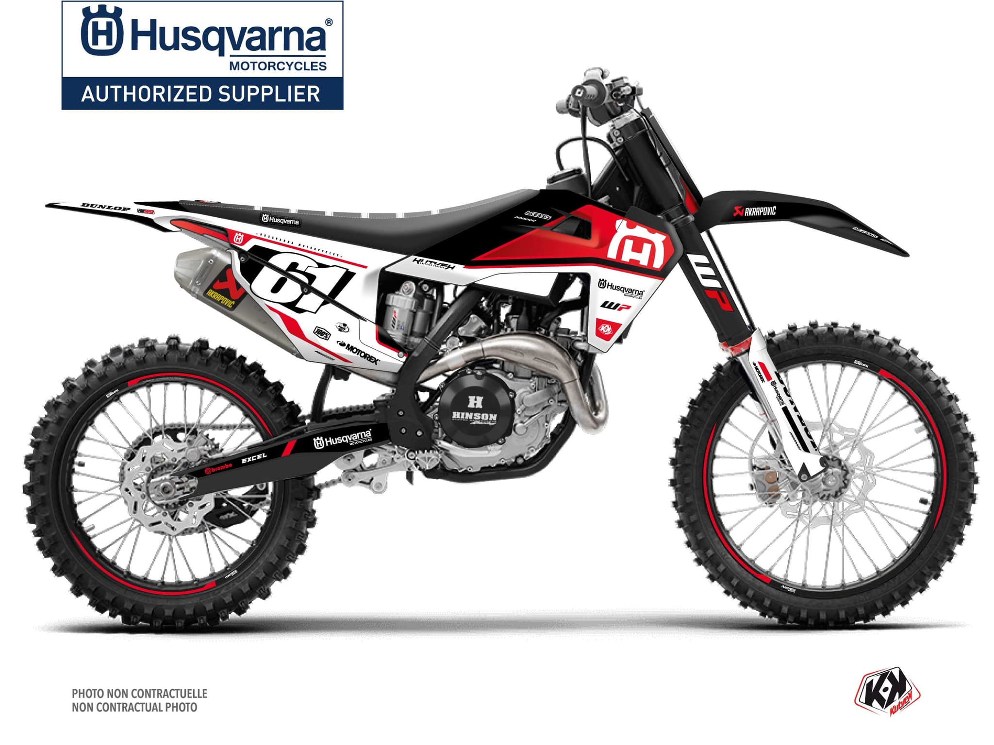 Graphic Kit Dirt Bike D-SKT Husqvarna FC 250 Red