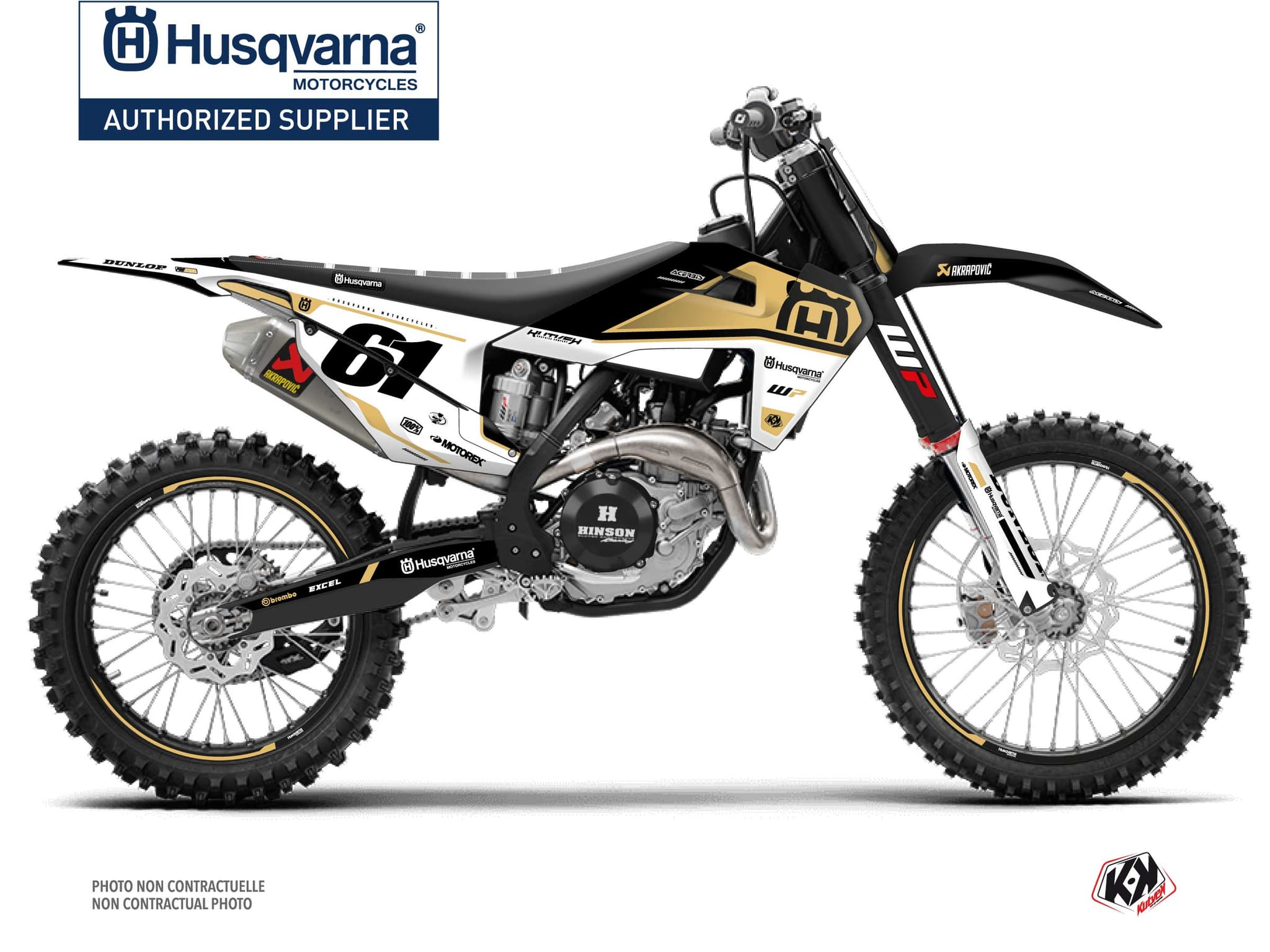 Kit graphique Moto Cross D-SKT Husqvarna FC 350 Sable