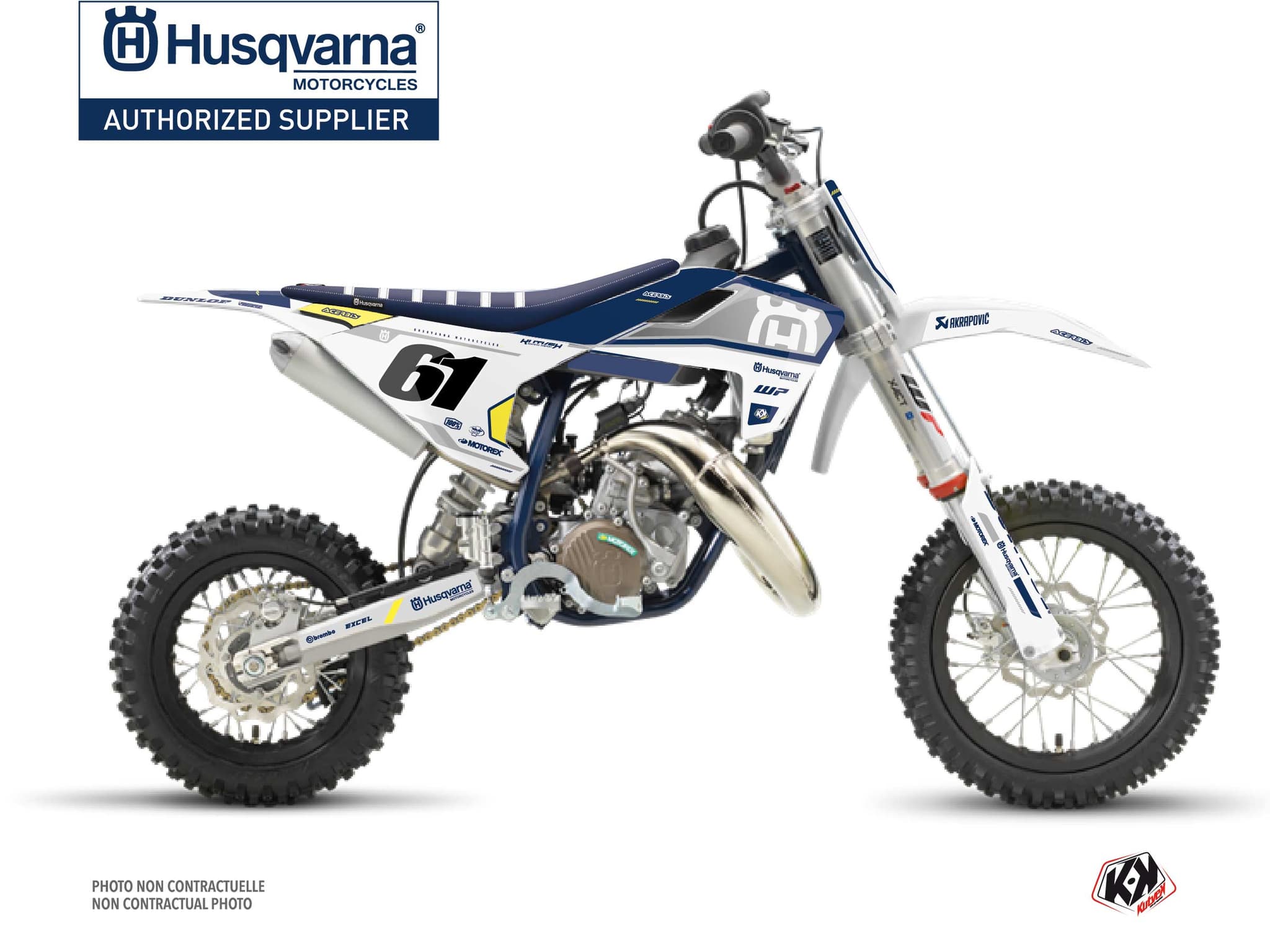 kit graphique motocross husqvarna tc 50 d-skt bleu