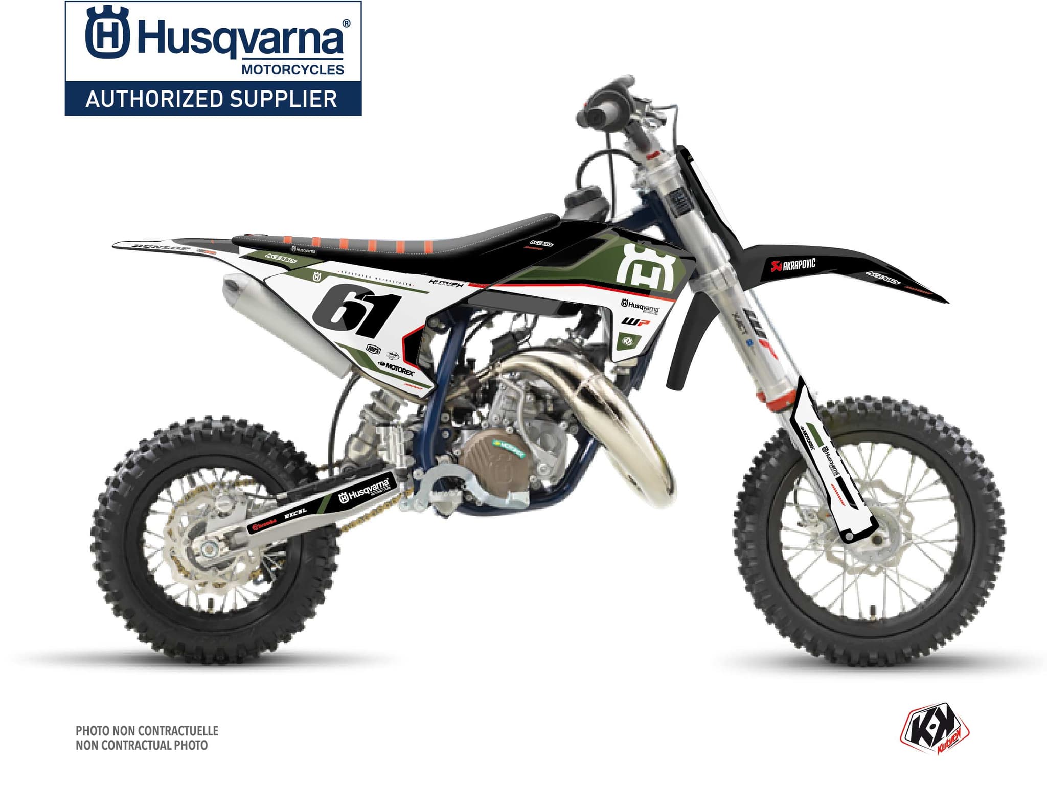 kit graphique motocross husqvarna tc 50 d-skt kaki