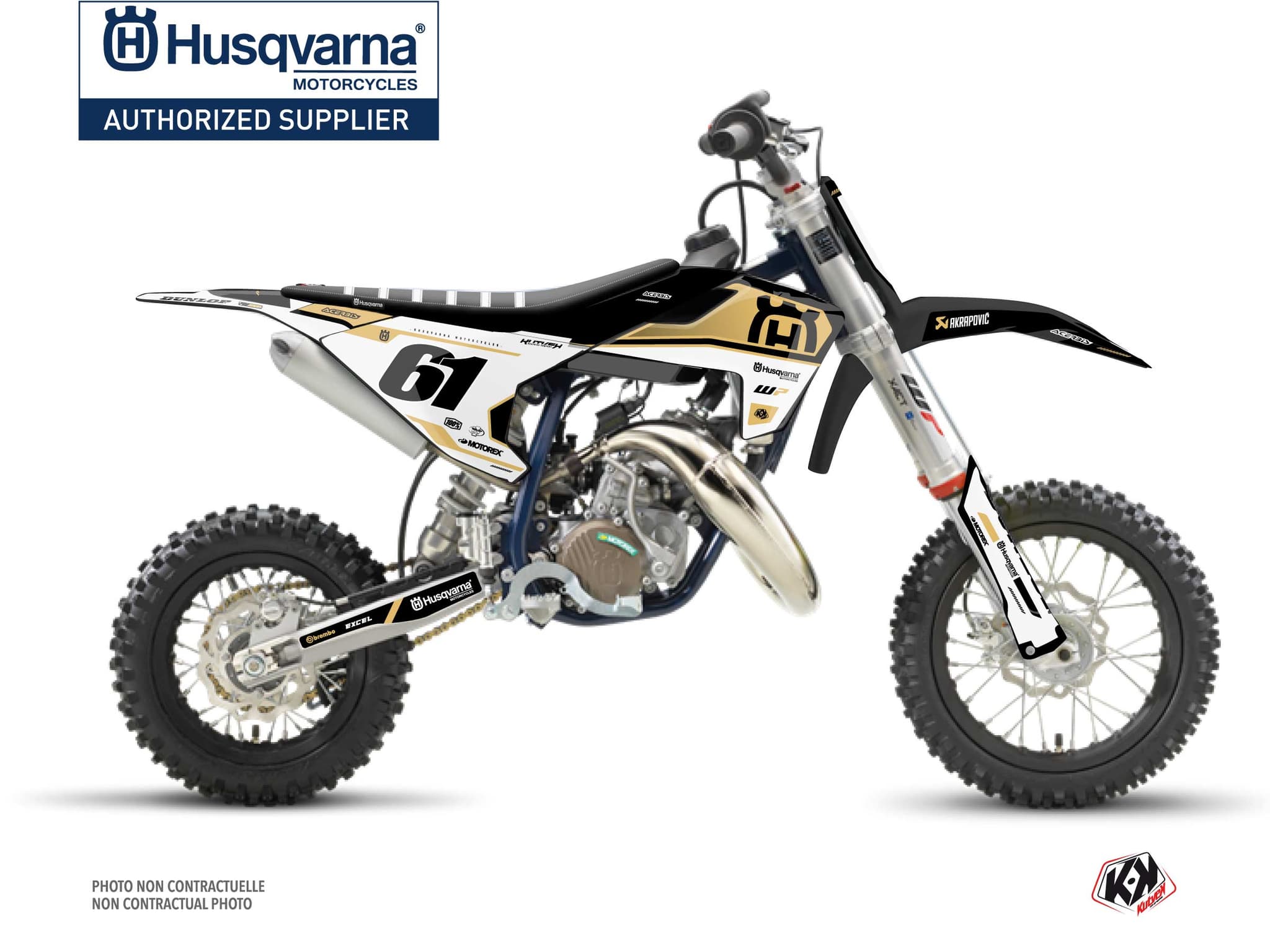 kit graphique motocross husqvarna tc 50 d-skt sable