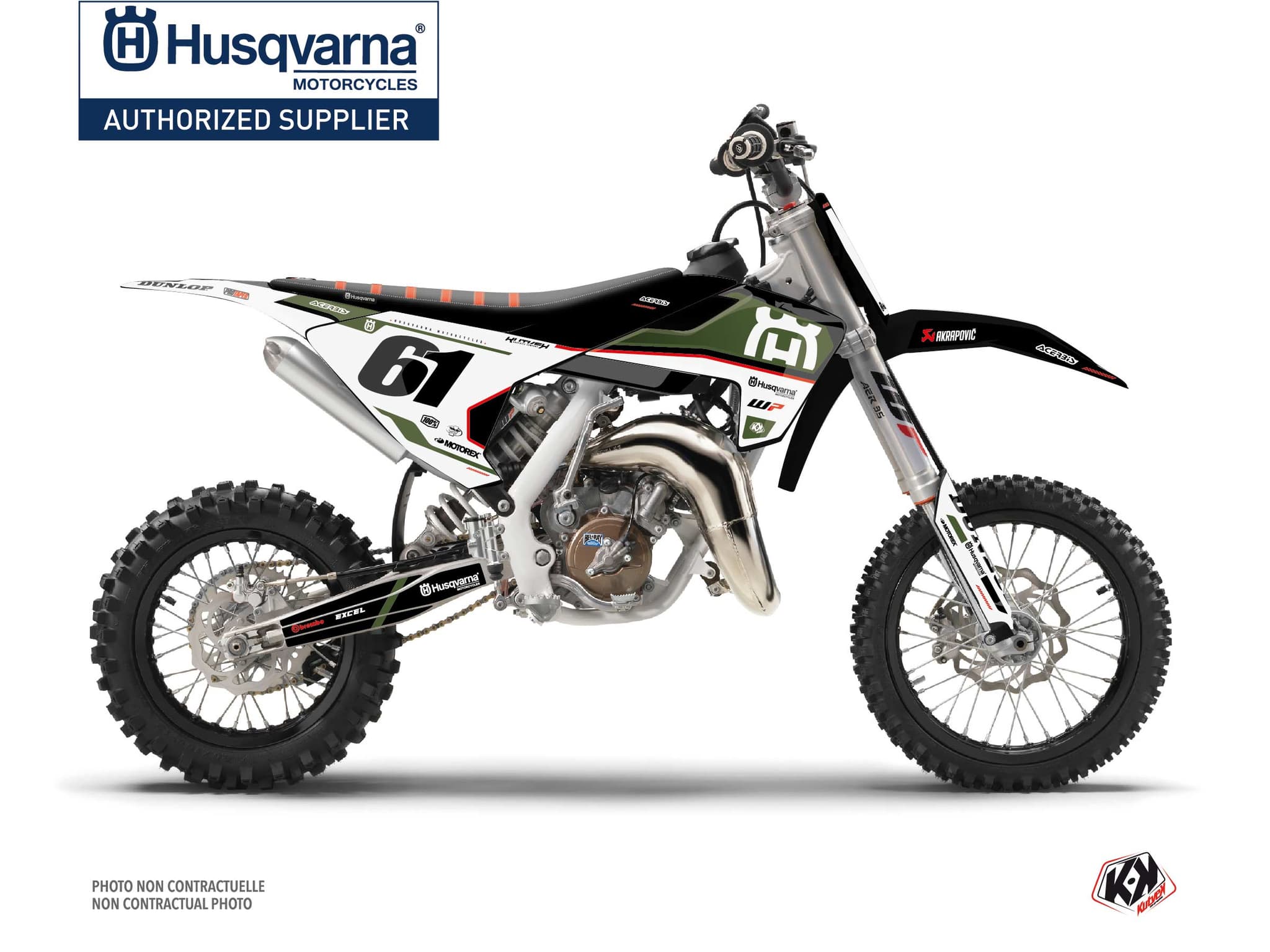 kit graphique motocross husqvarna tc 65 d-skt kaki