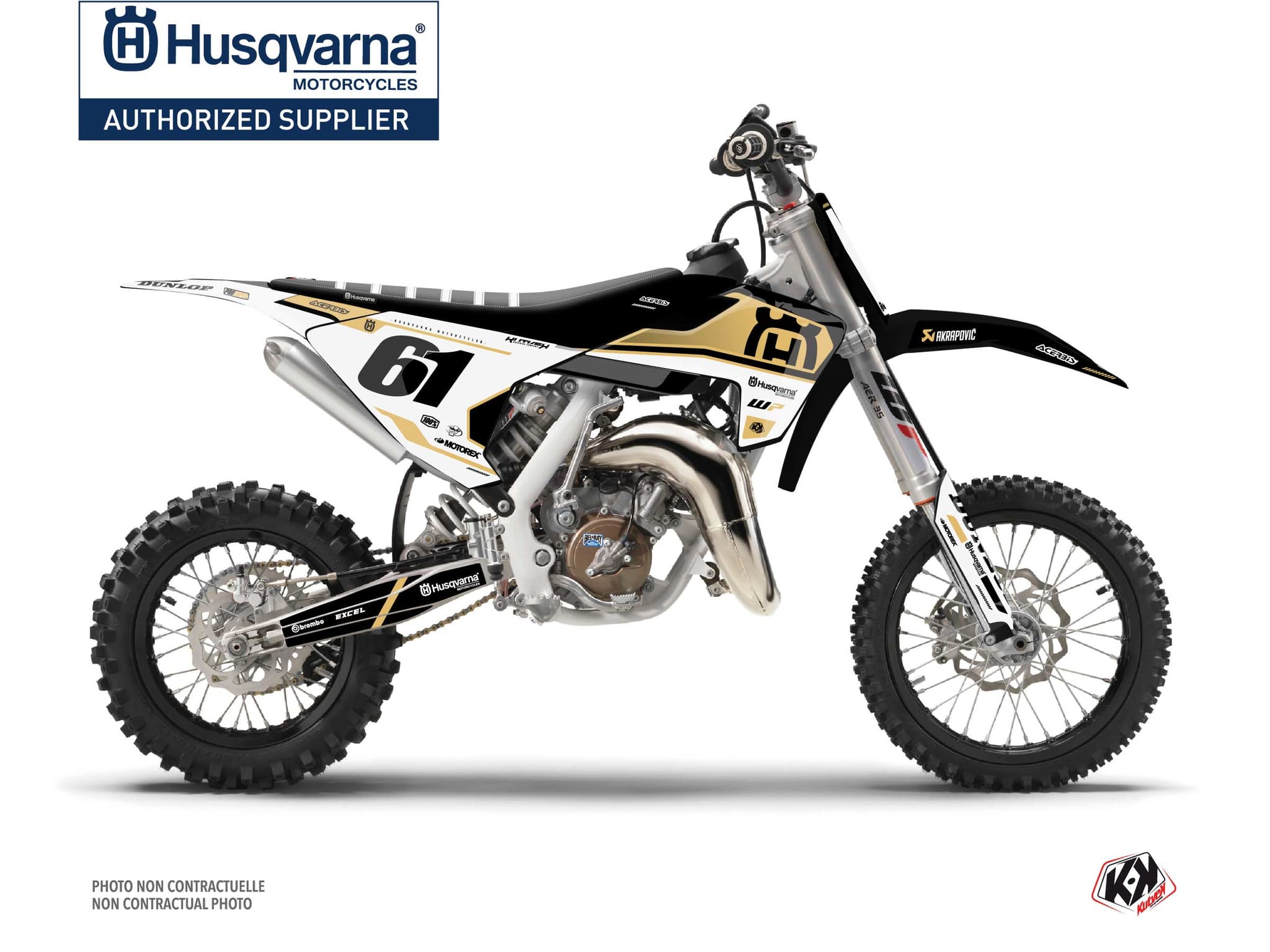kit graphique motocross husqvarna tc 65 d-skt sable