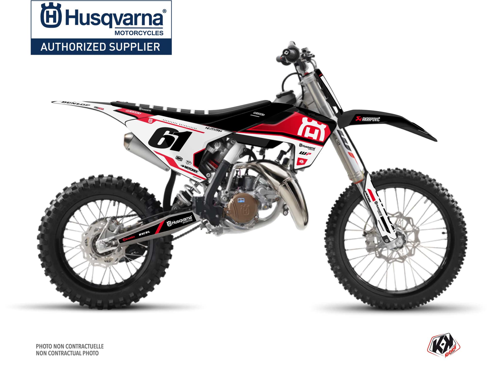 Kit graphique Moto Cross D-SKT Husqvarna TC 85 Bleu