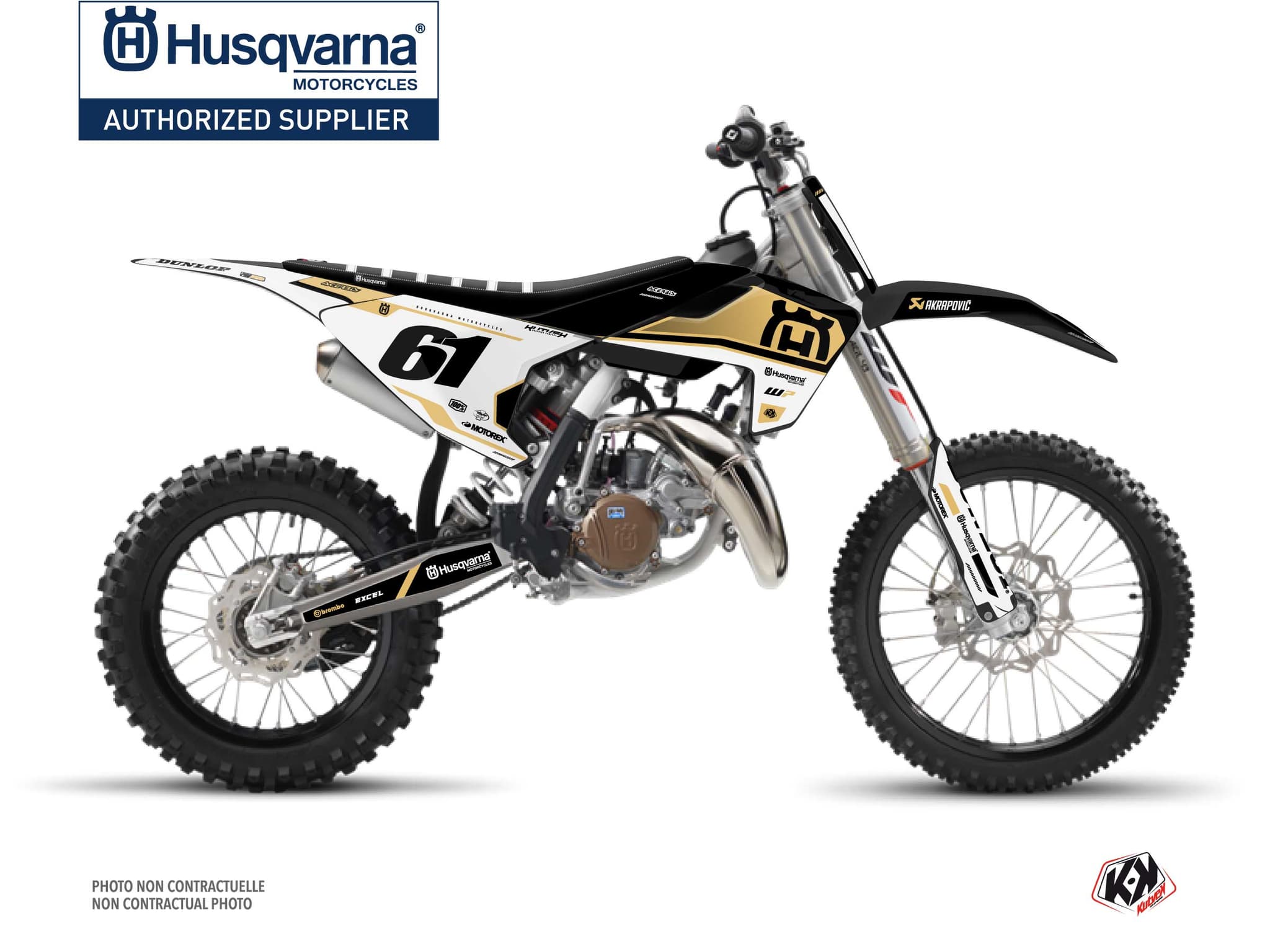 kit graphique motocross husqvarna tc 85 d-skt sable