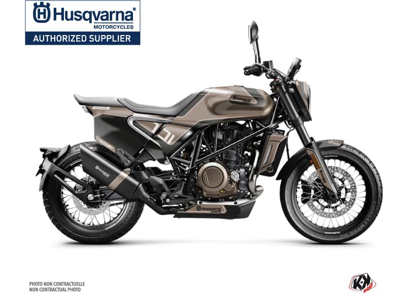 kit graphique moto husqvarna svartpilen 701 dusk marron noir | Husqvarna | Kutvek