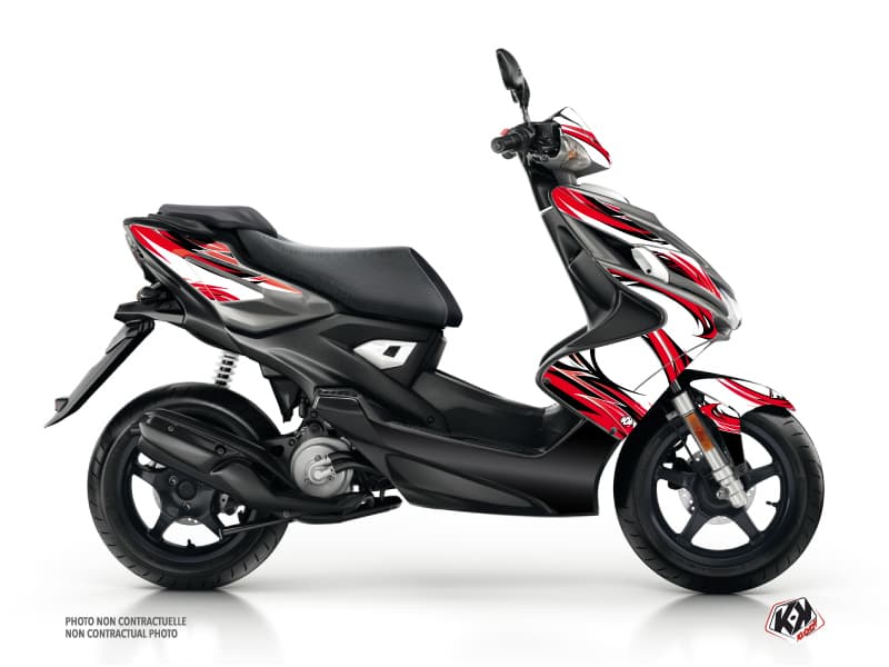 Kit graphique Scooter Electro Yamaha Aerox Rouge