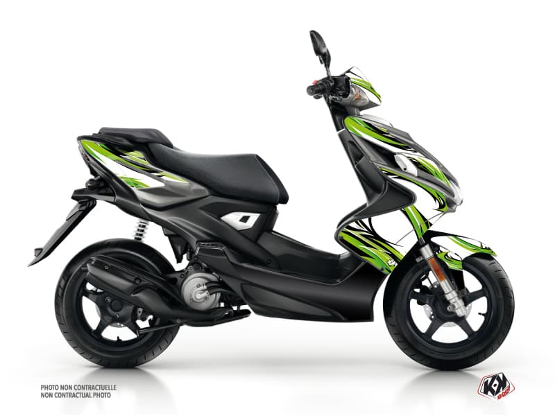 kit graphique scouter yamaha aerox electro vert
